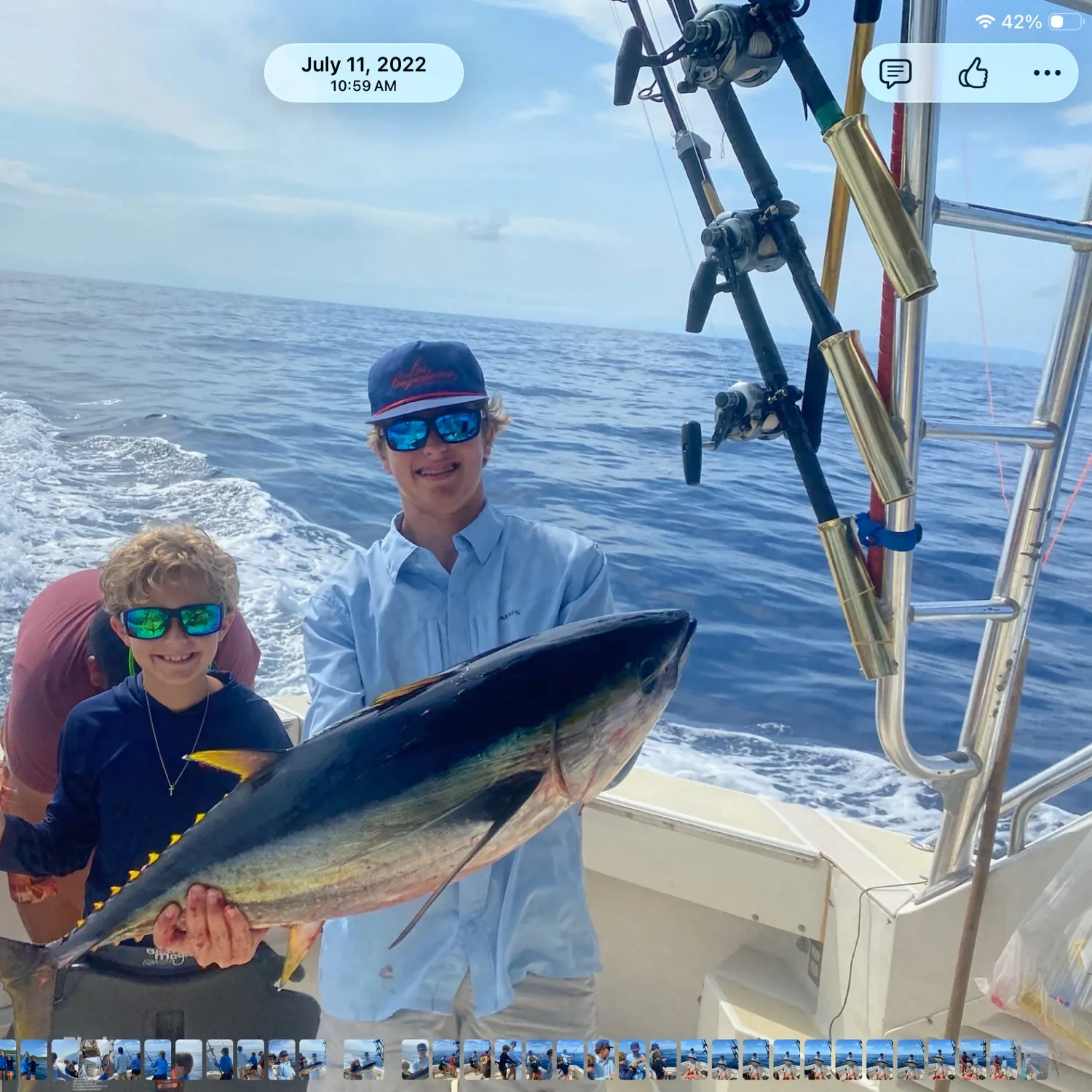 The most recent Yellowfin tuna catches on Fishbrain