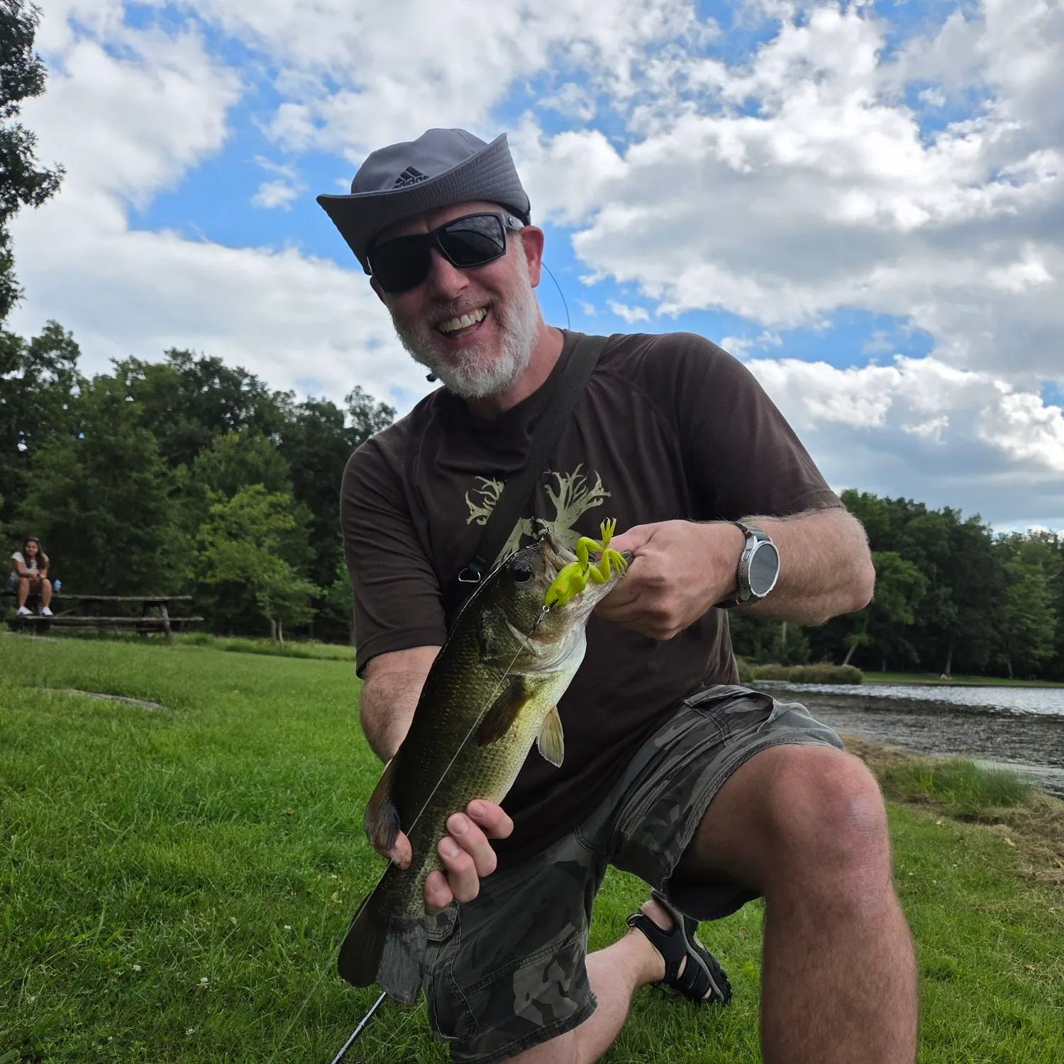 Largemouth bass caught on Fishbrain