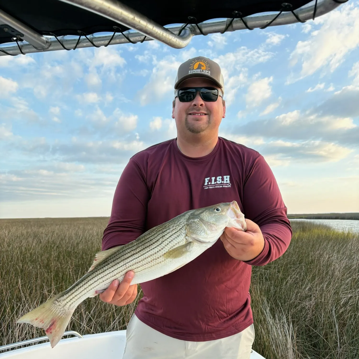 Striped bass caught on Fishbrain