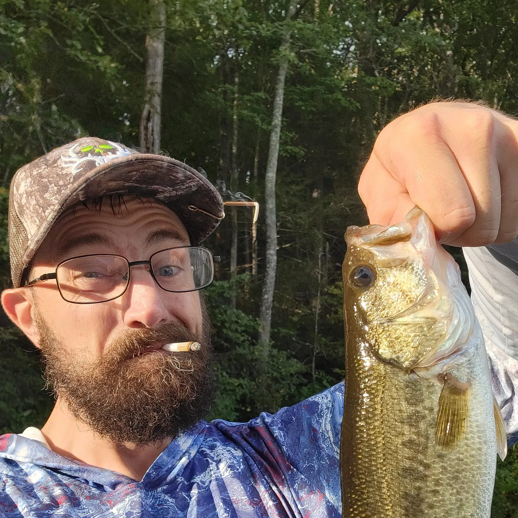Largemouth bass caught on Fishbrain