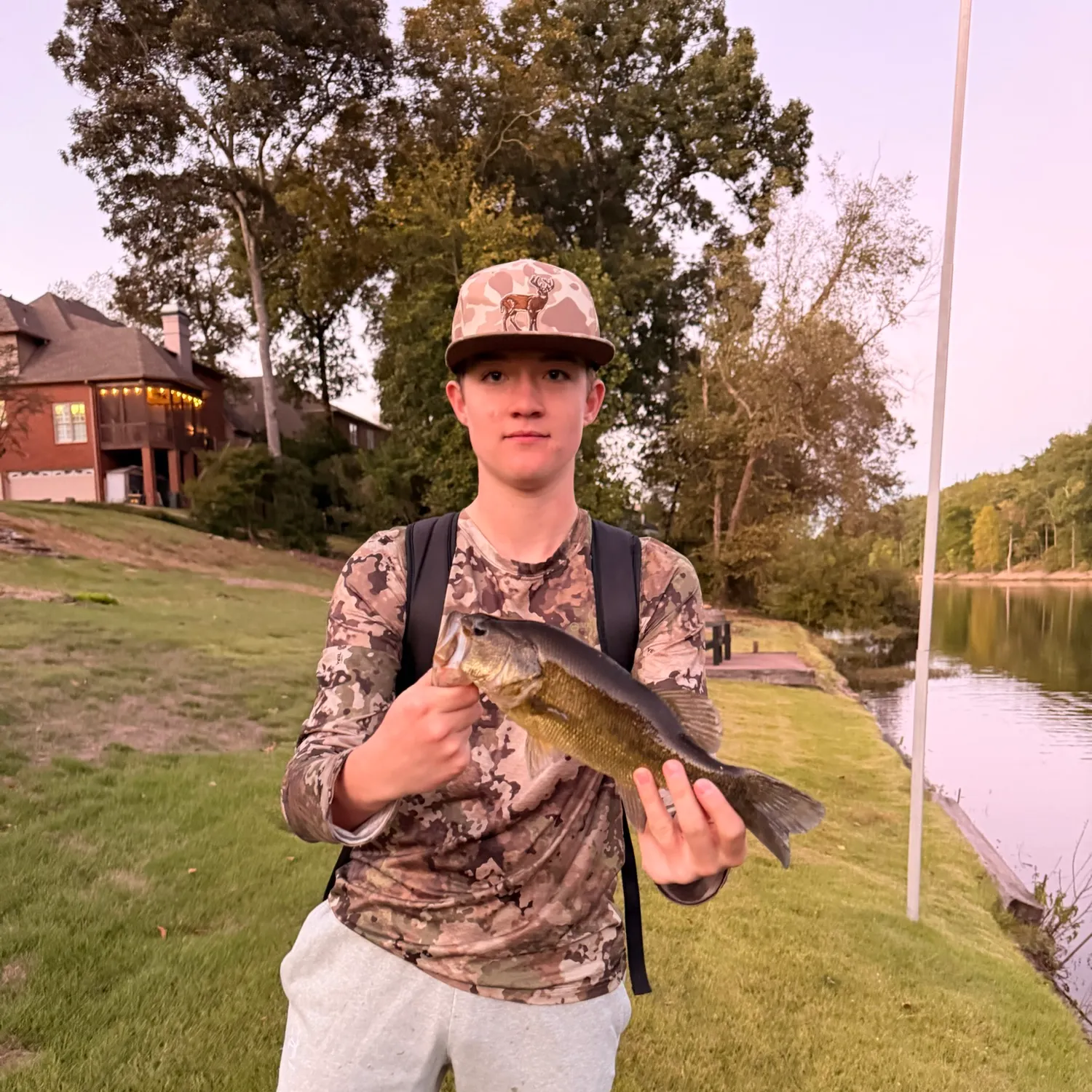 Largemouth bass caught on Fishbrain