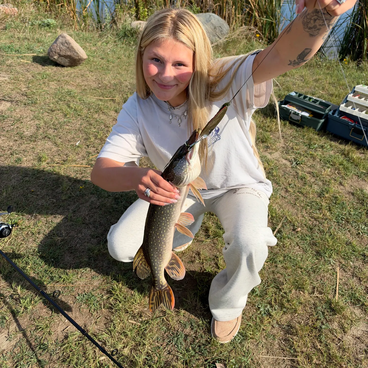 Northern pike caught on Fishbrain
