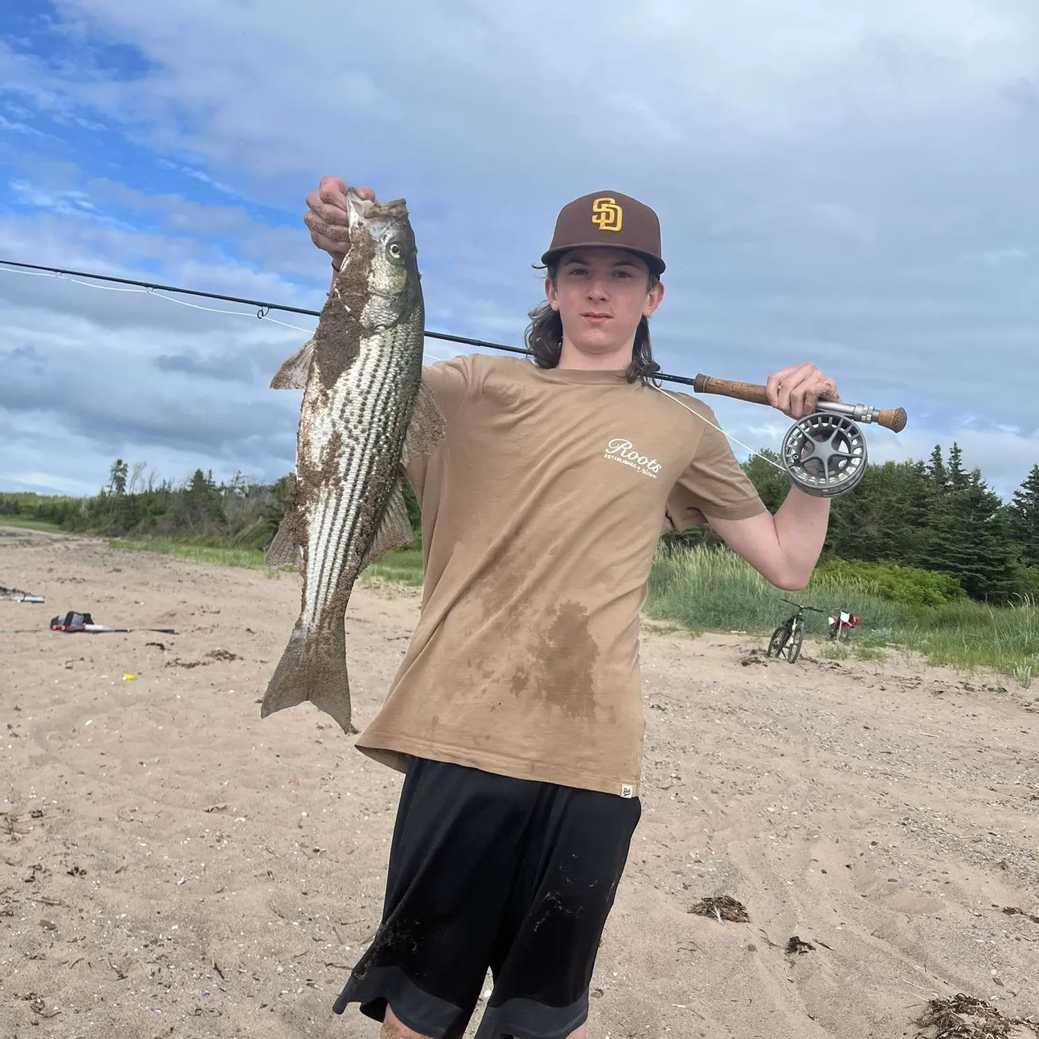 Striped bass caught on Fishbrain