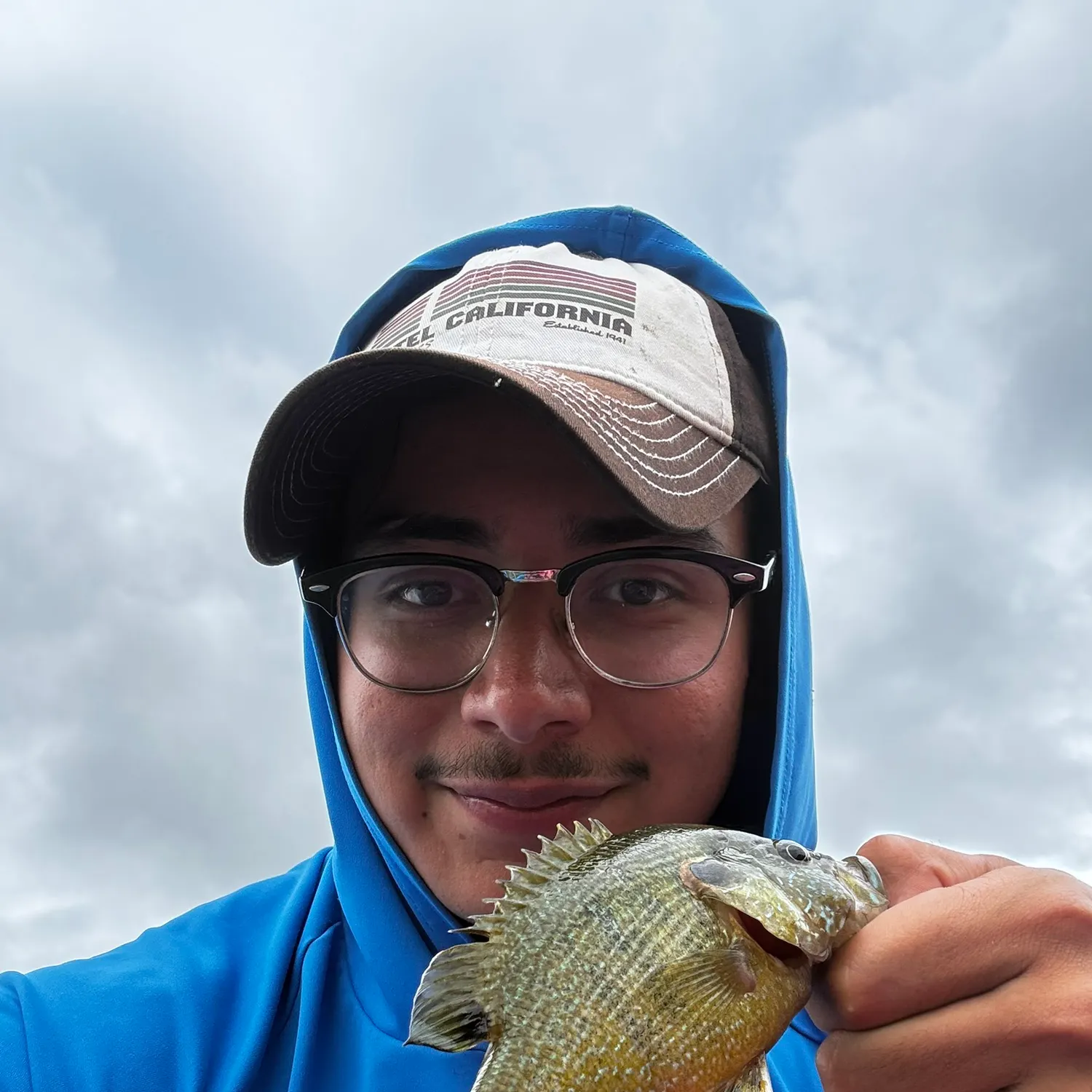 Green sunfish caught on Fishbrain