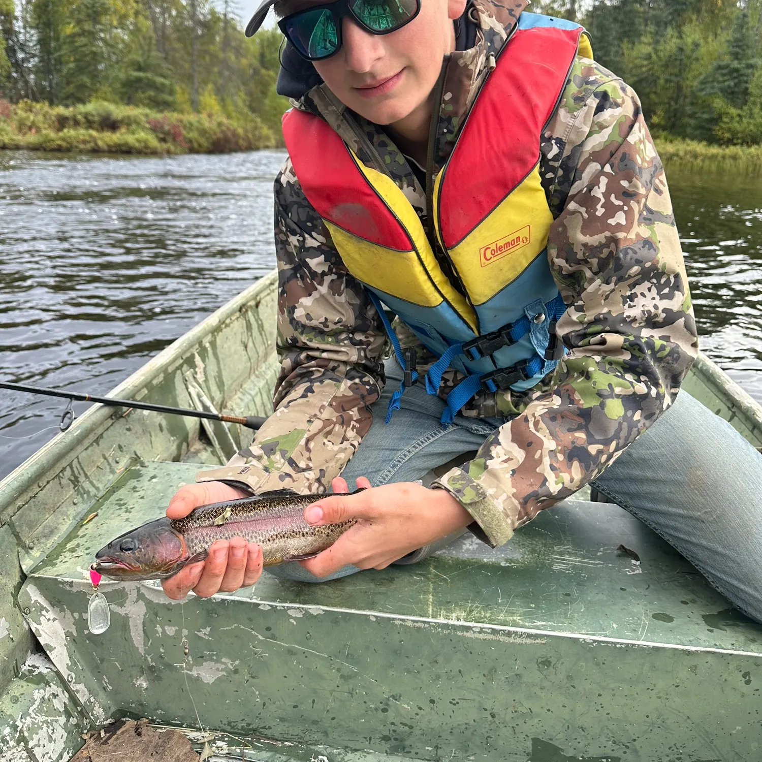 Rainbow trout caught on Fishbrain