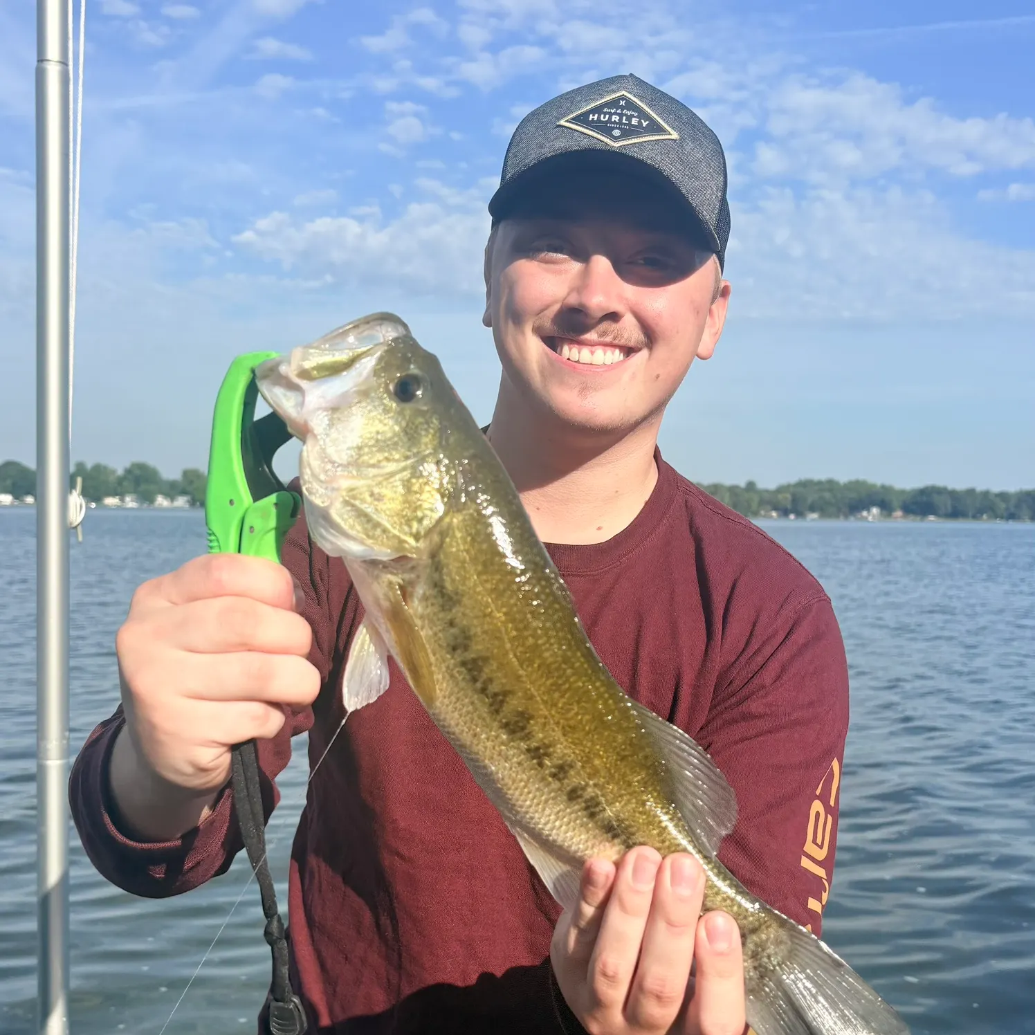 Largemouth bass caught on Fishbrain