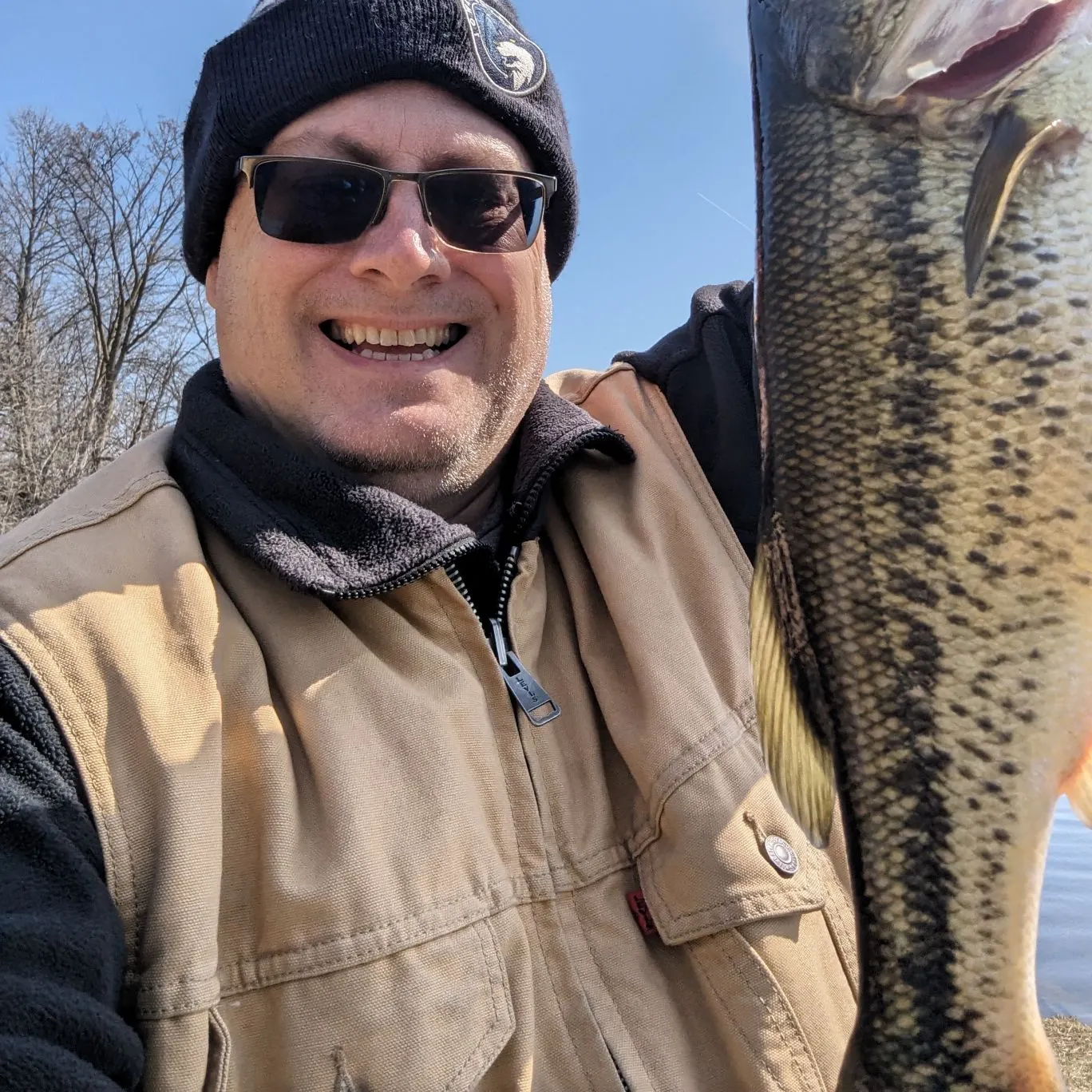Largemouth bass caught on Fishbrain