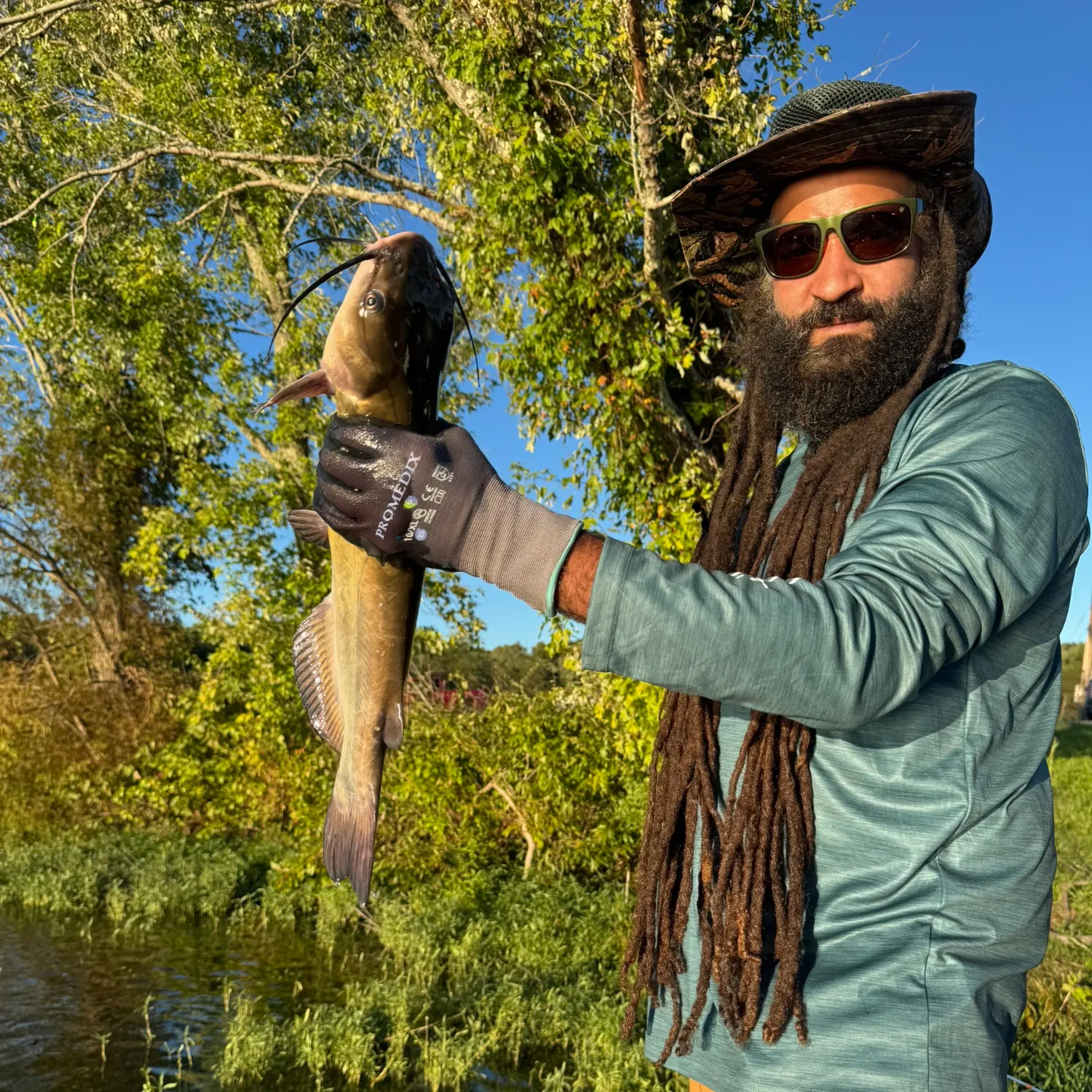 Channel catfish caught on Fishbrain