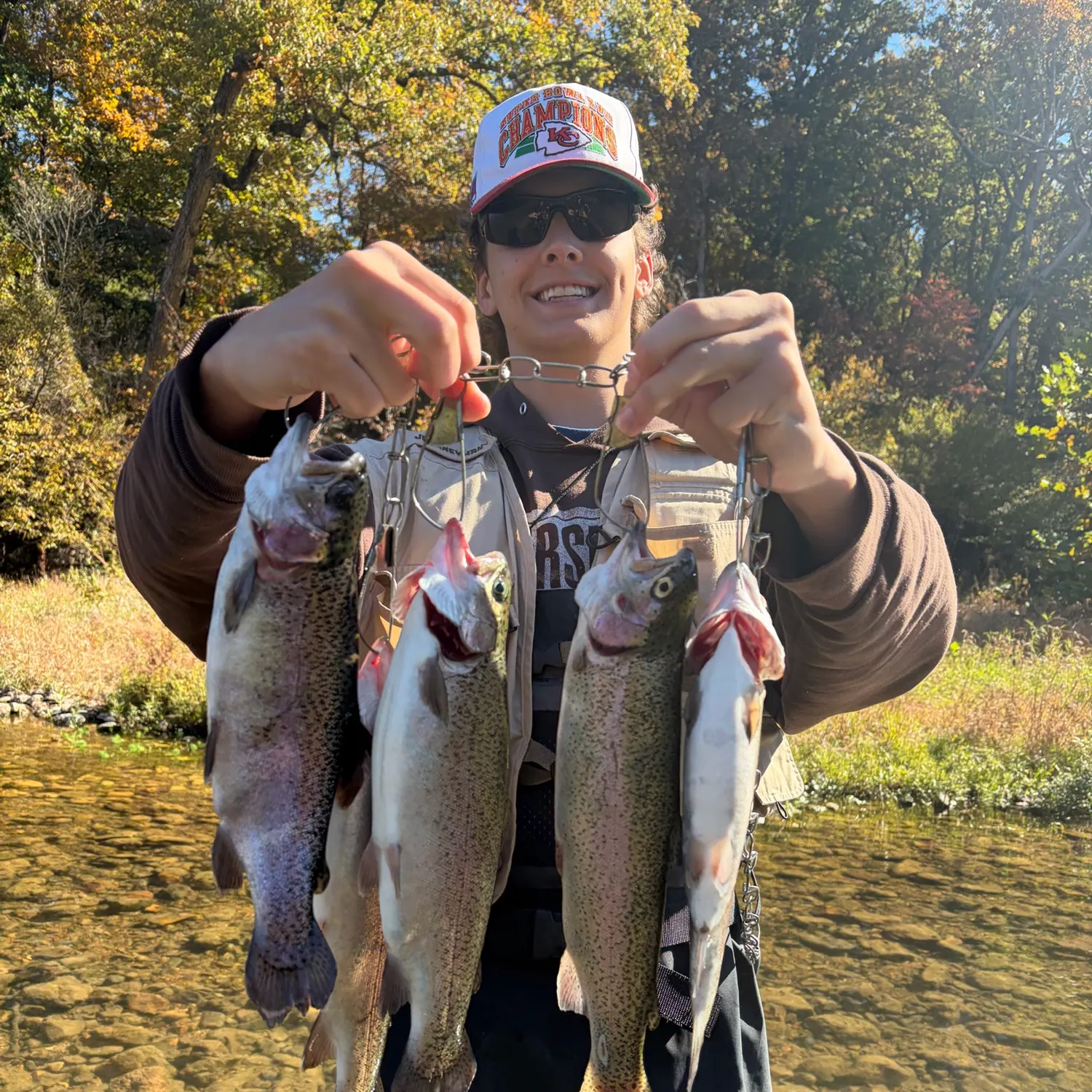 Rainbow trout caught on Fishbrain