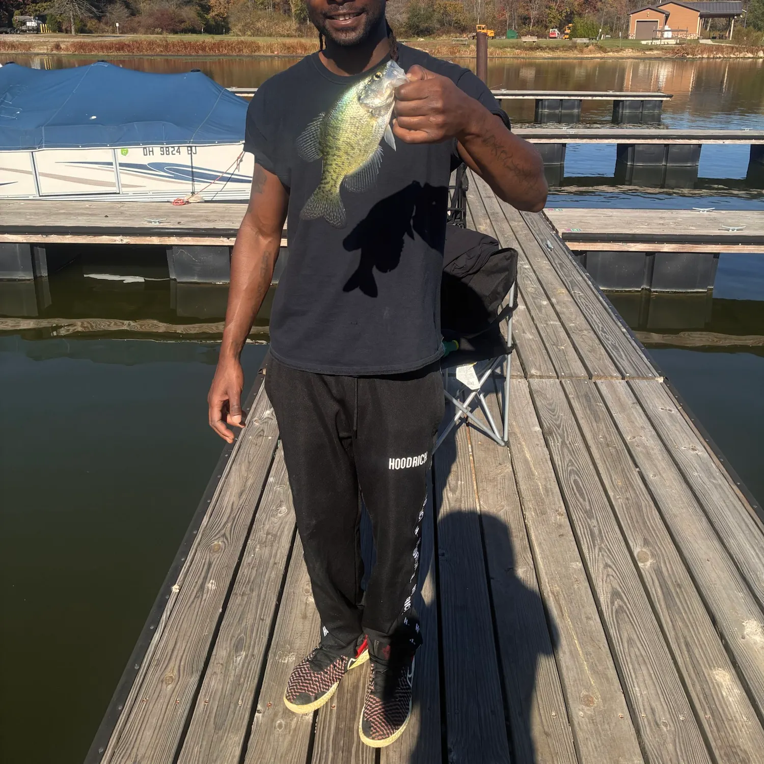 Black crappie caught on Fishbrain