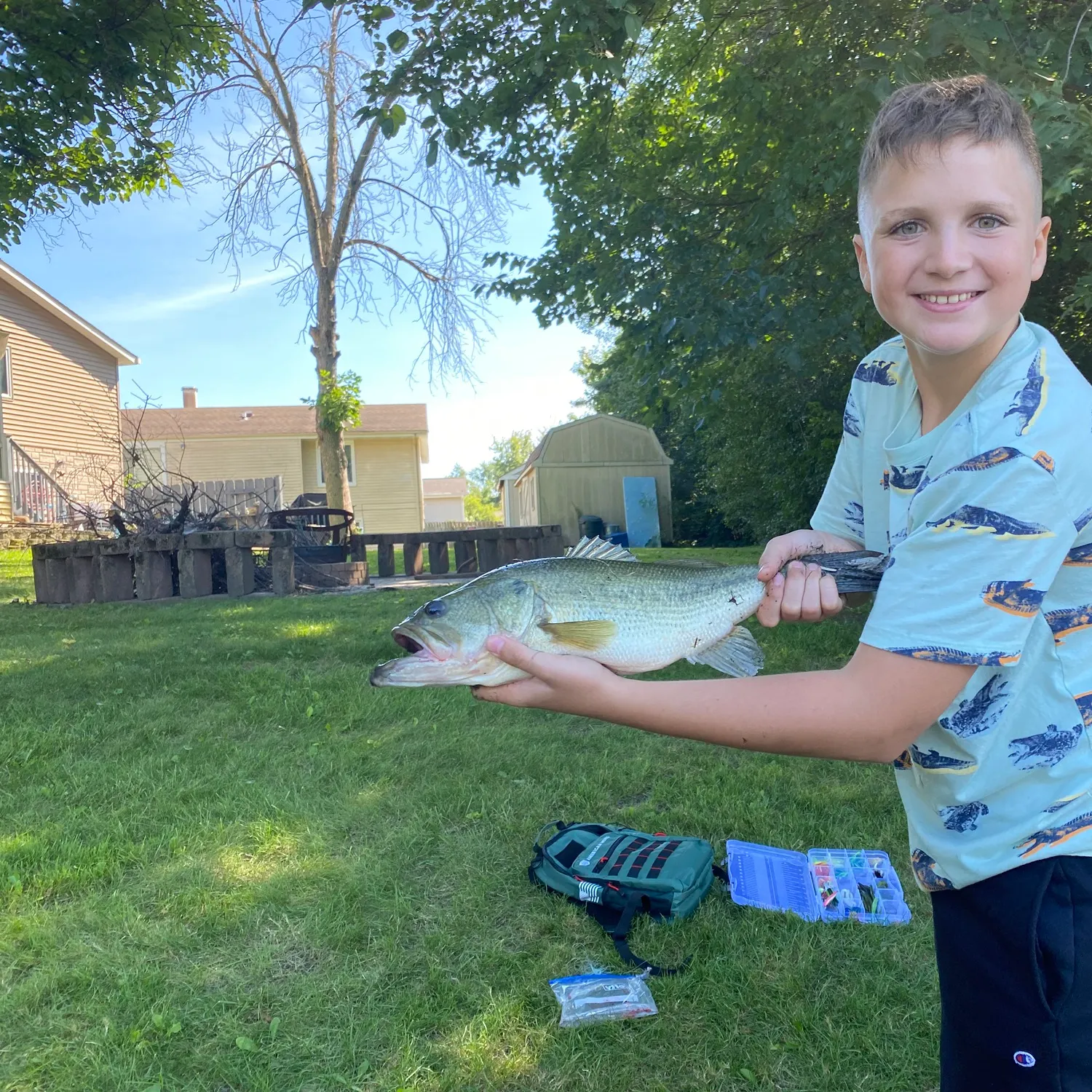 Largemouth bass caught on Fishbrain