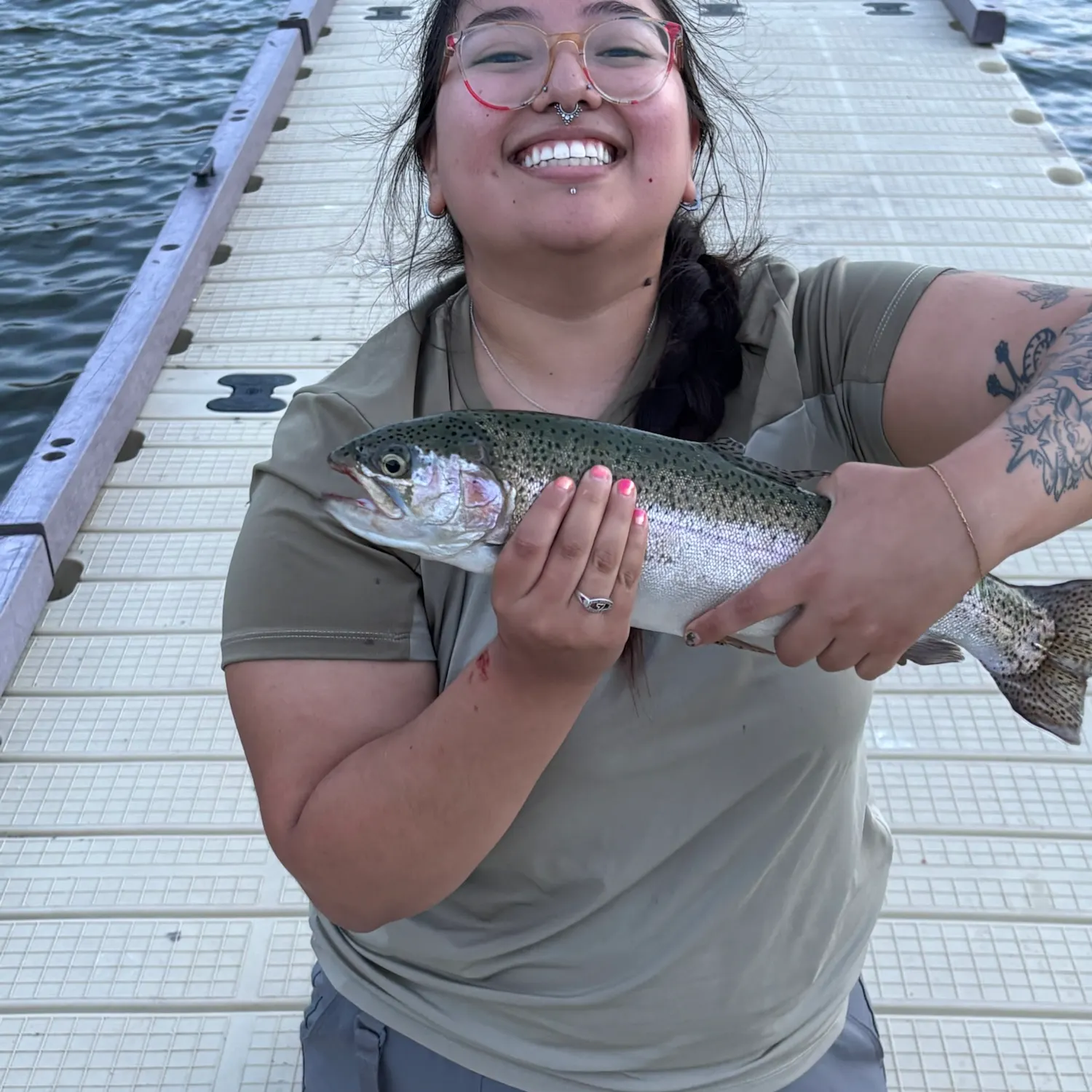 Rainbow trout caught on Fishbrain