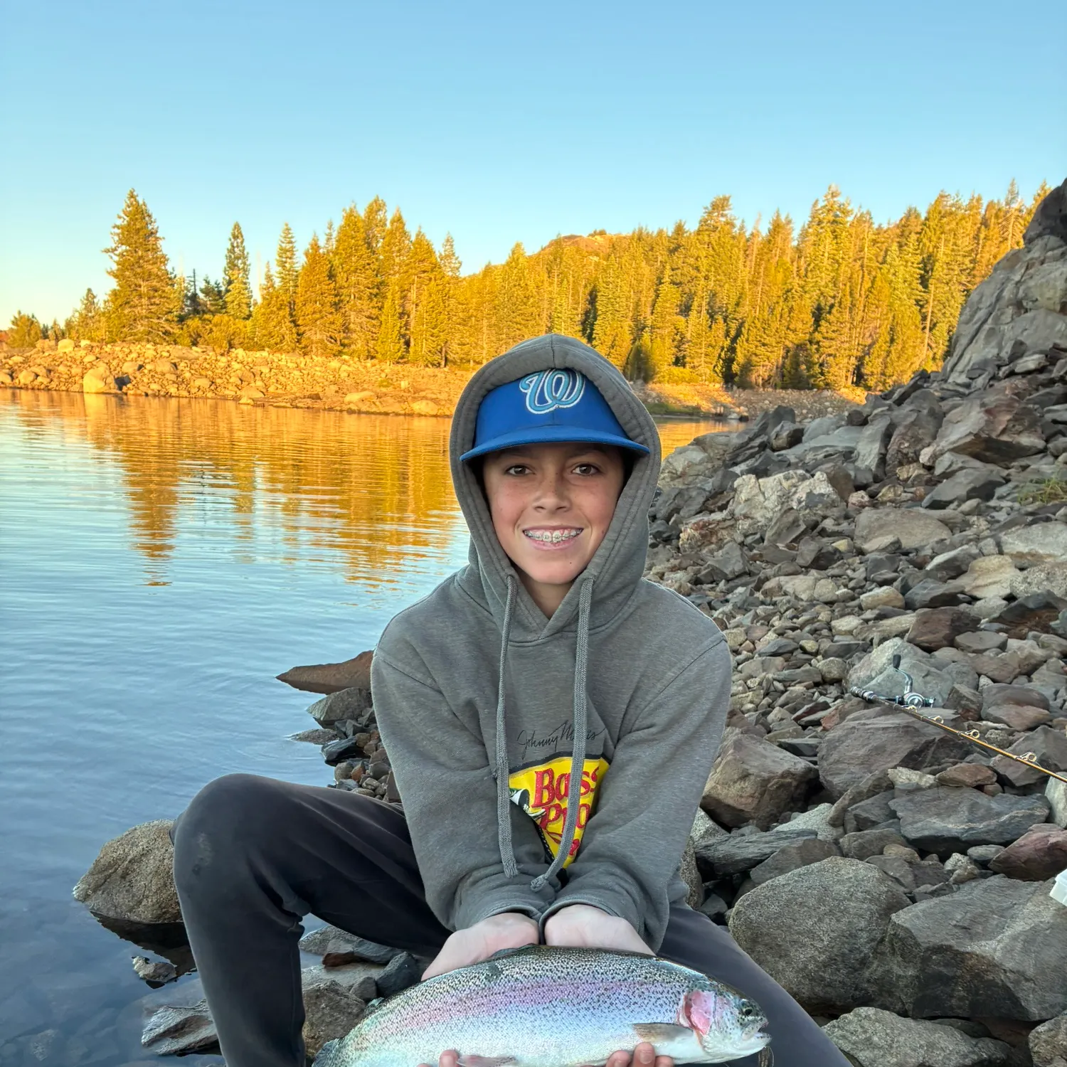Rainbow trout caught on Fishbrain