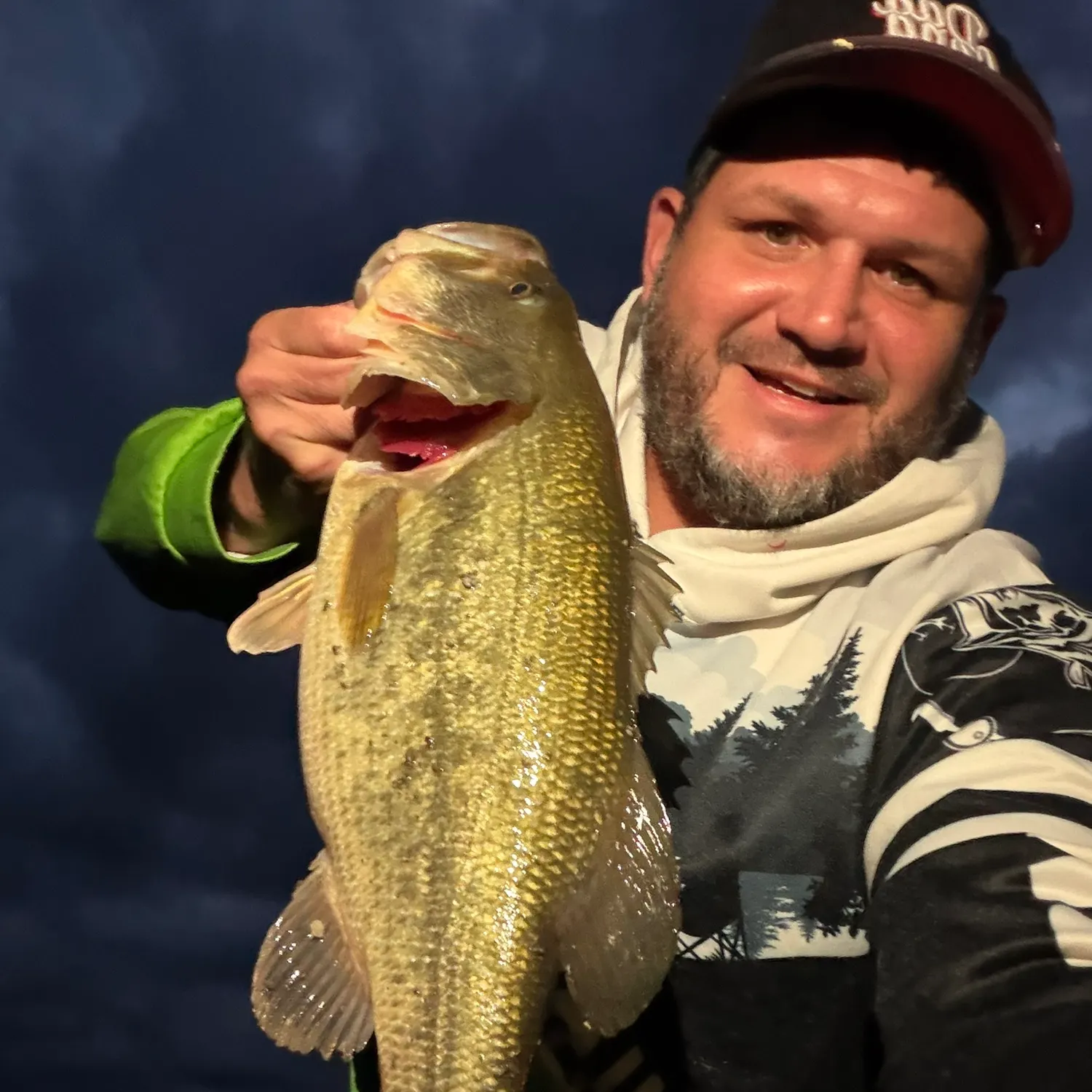 Largemouth bass caught on Fishbrain