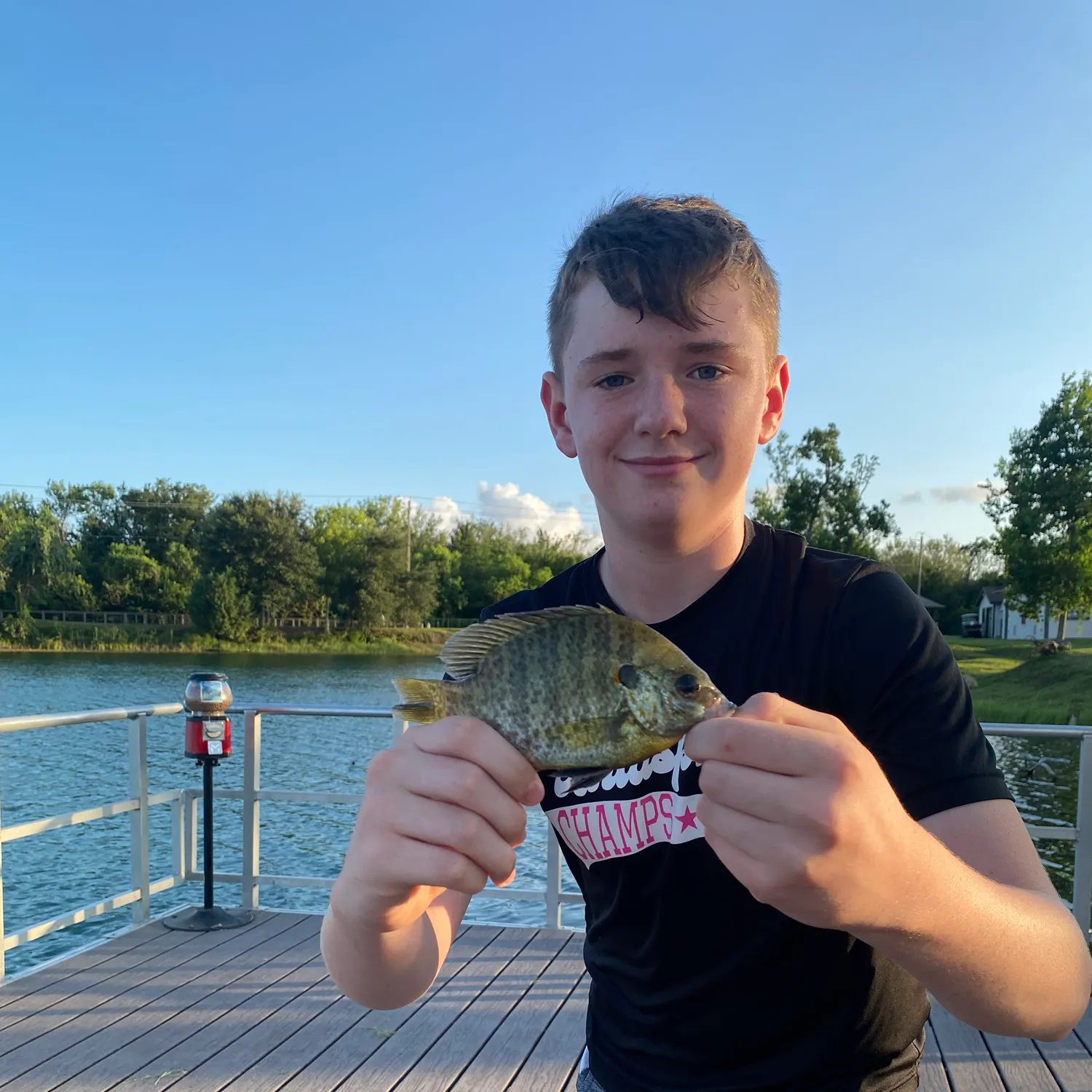 Redear sunfish caught on Fishbrain