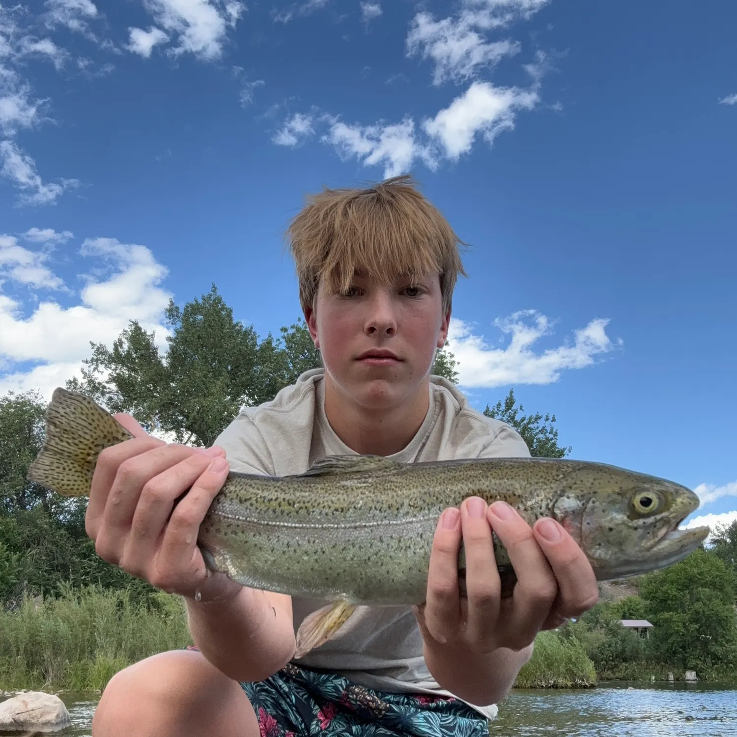 Rainbow trout caught on Fishbrain
