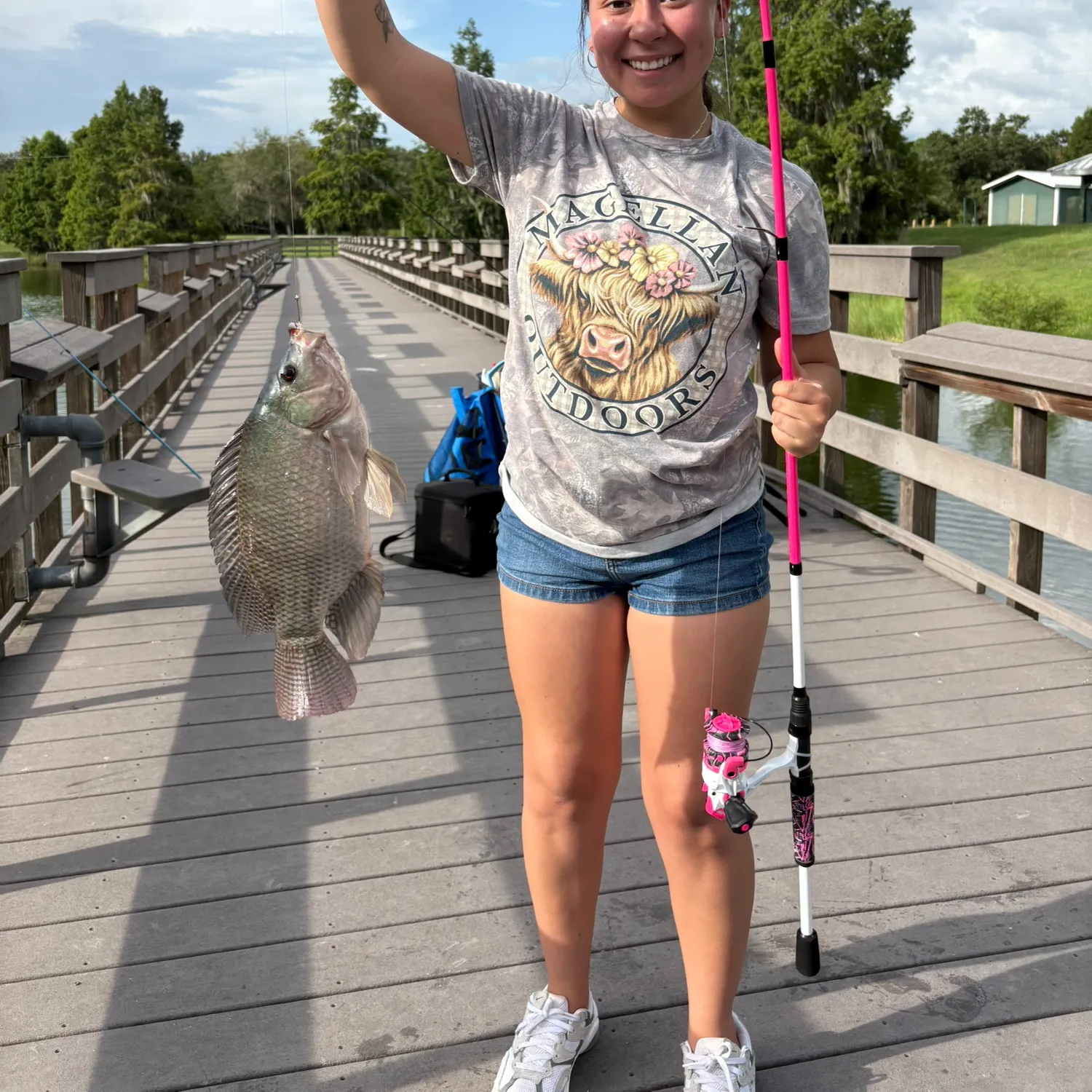 Nile tilapia caught on Fishbrain