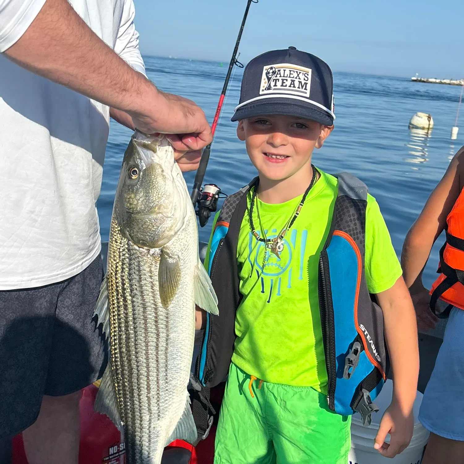 Striped bass caught on Fishbrain