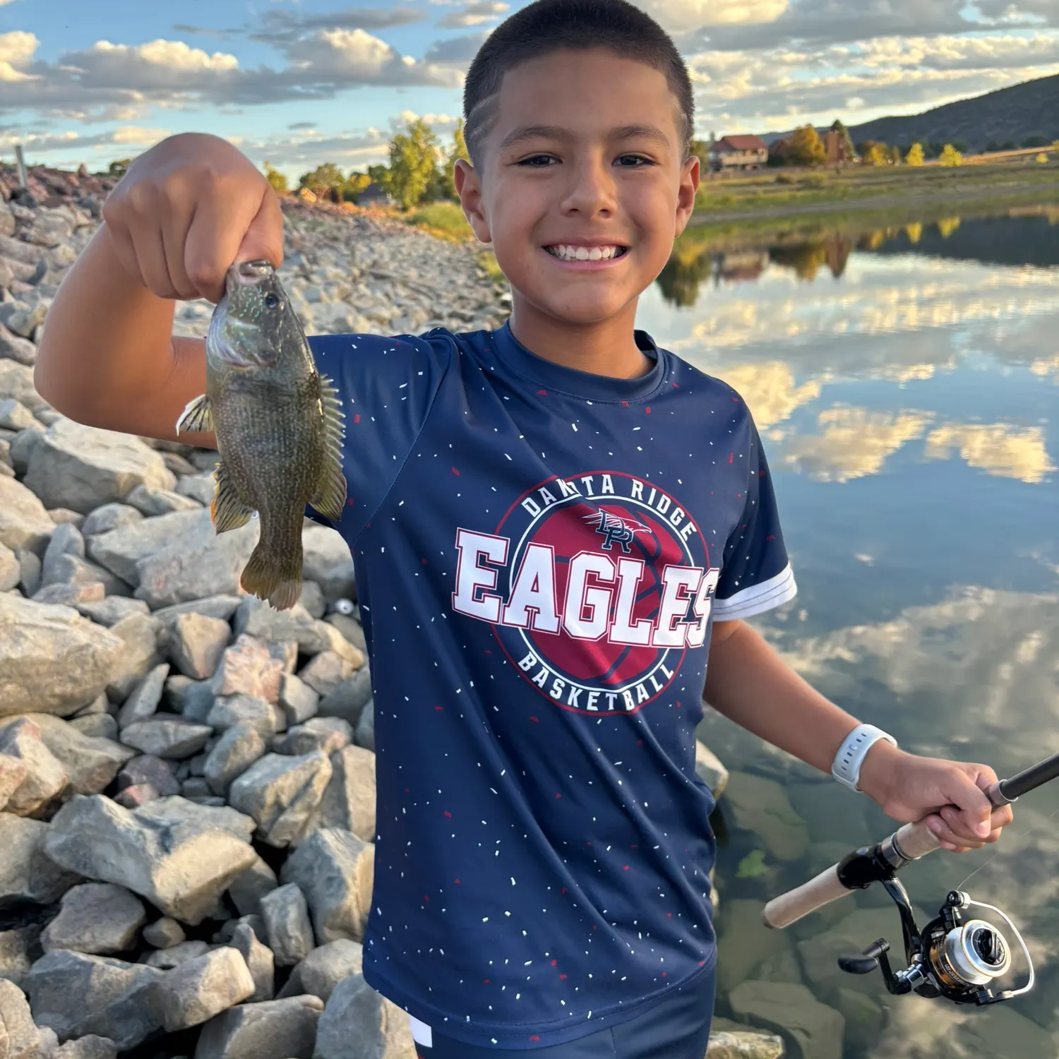 Green sunfish caught on Fishbrain
