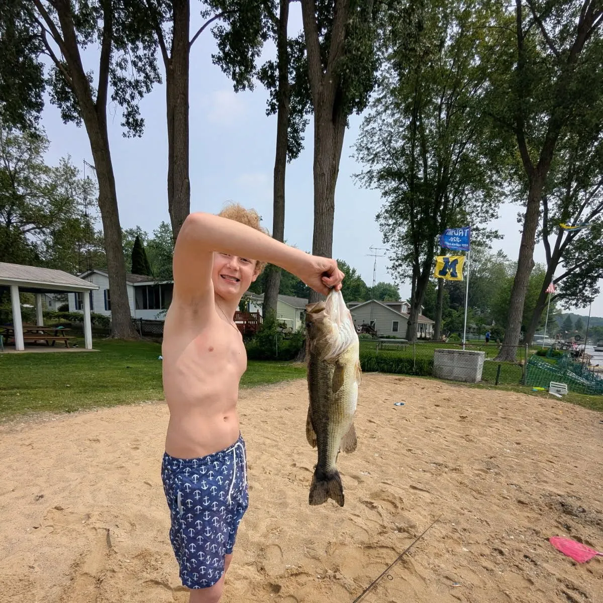 Largemouth bass caught on Fishbrain