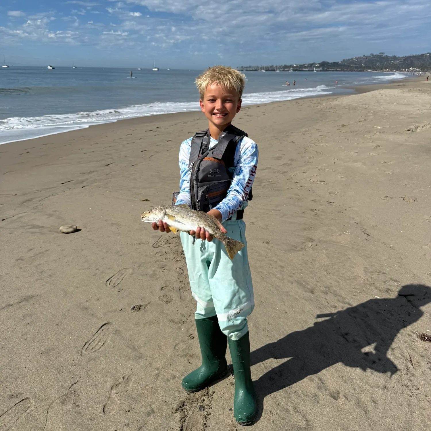 Yellowfin croaker caught on Fishbrain