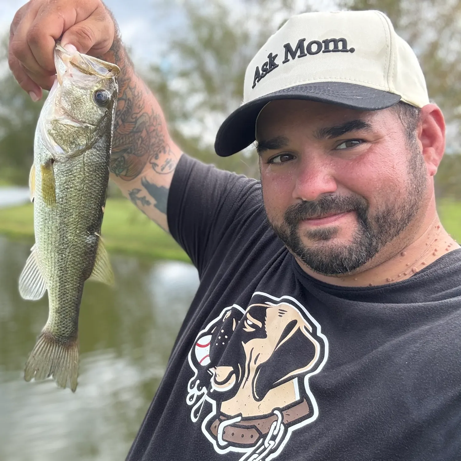 Largemouth bass caught on Fishbrain