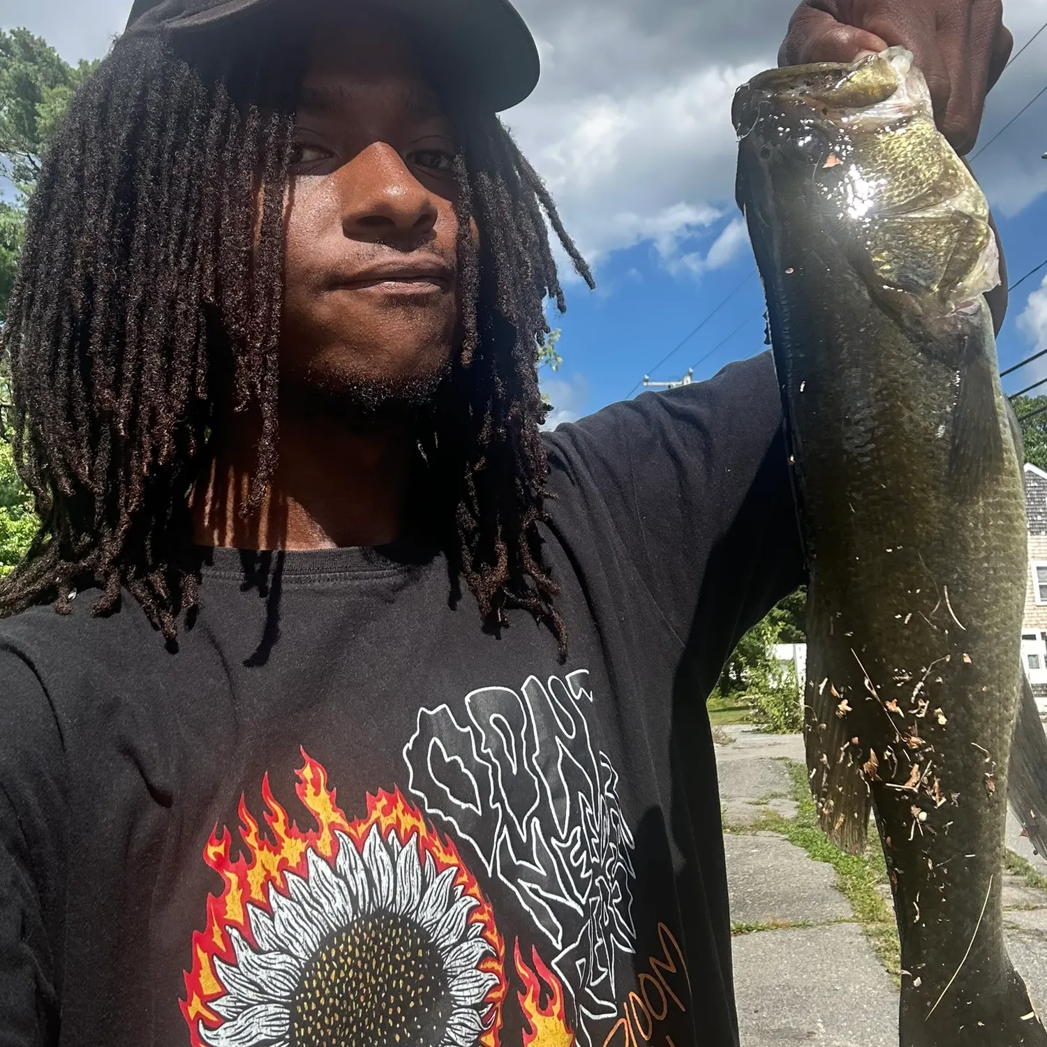 Largemouth bass caught on Fishbrain
