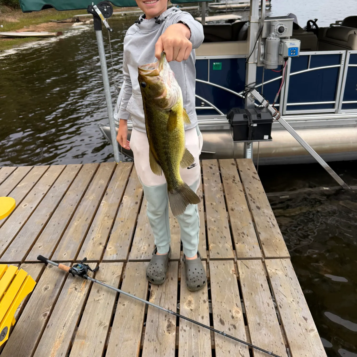 Largemouth bass caught on Fishbrain