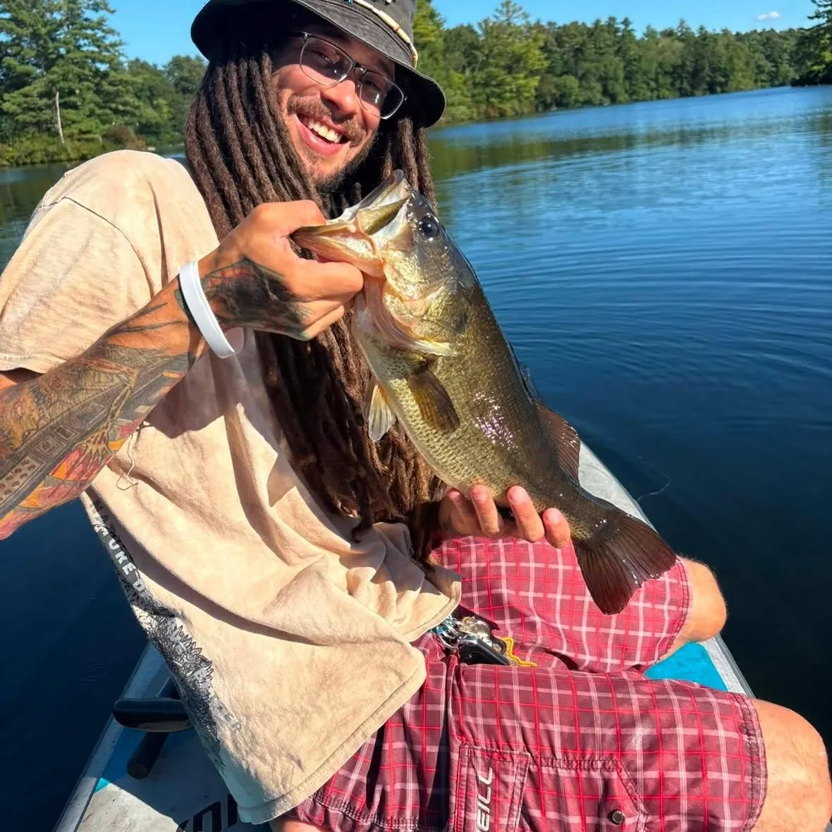 Largemouth bass caught on Fishbrain