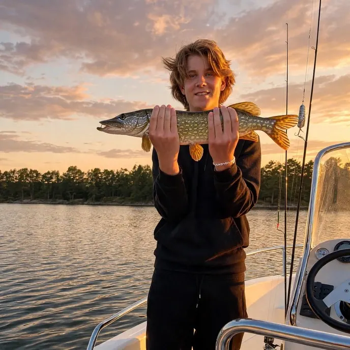 Northern pike caught on Fishbrain