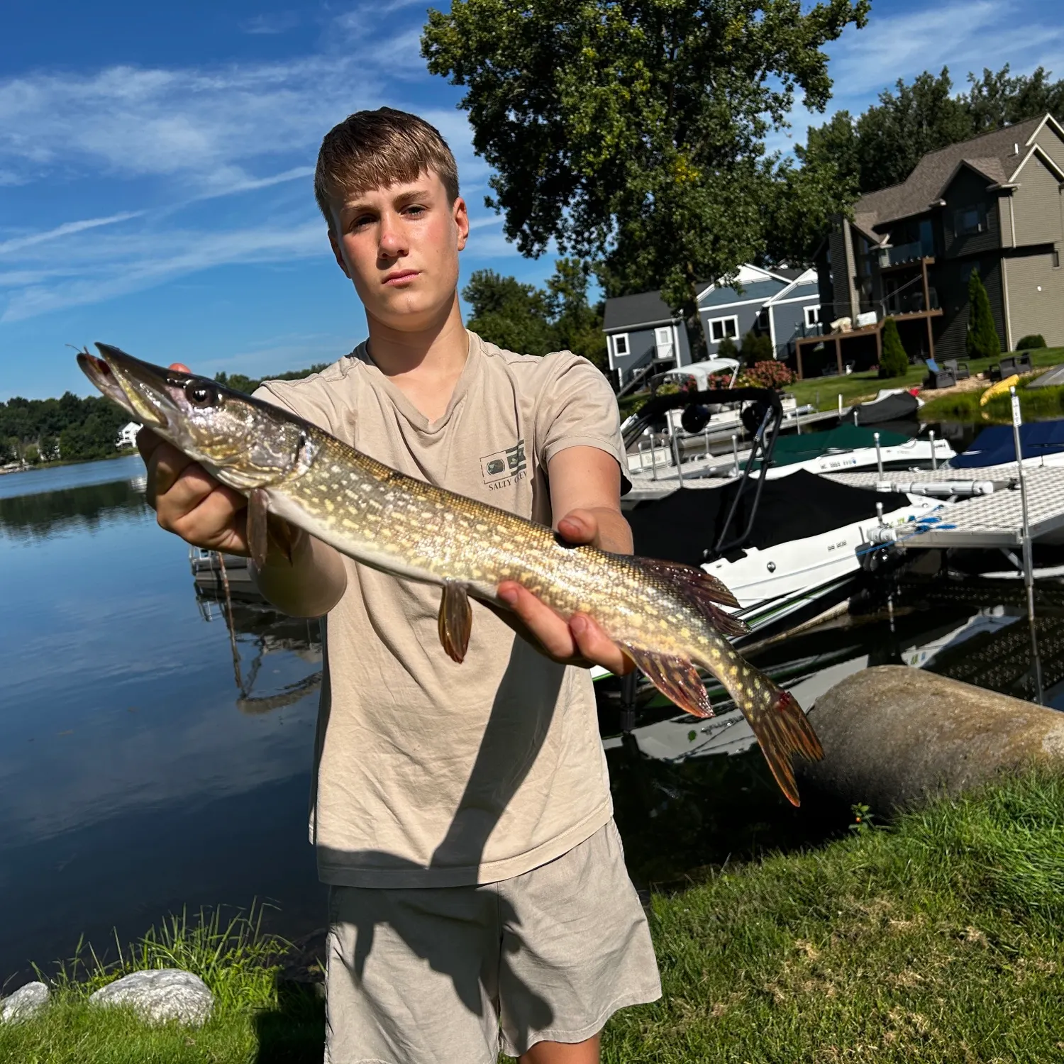 Northern pike caught on Fishbrain