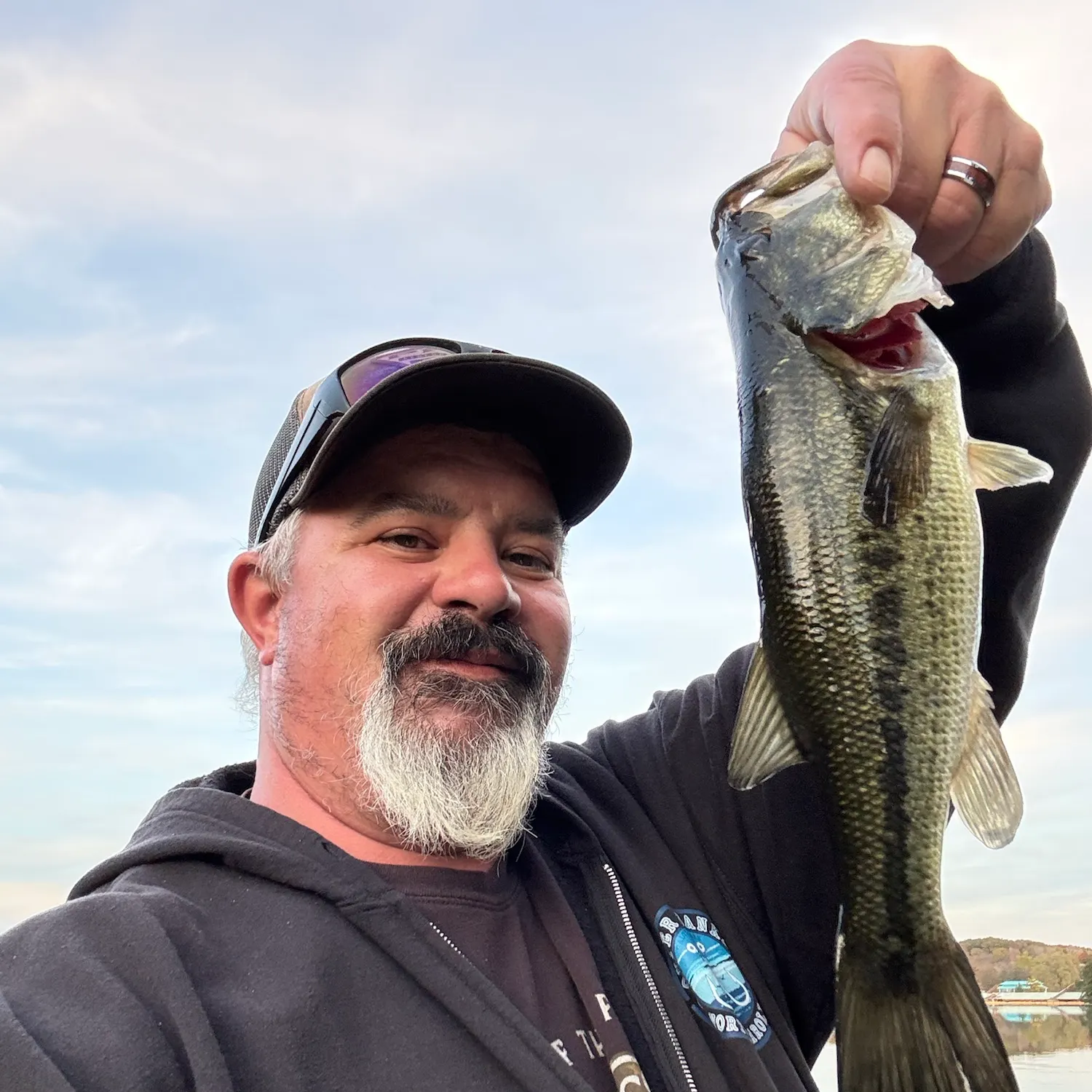 Largemouth bass caught on Fishbrain