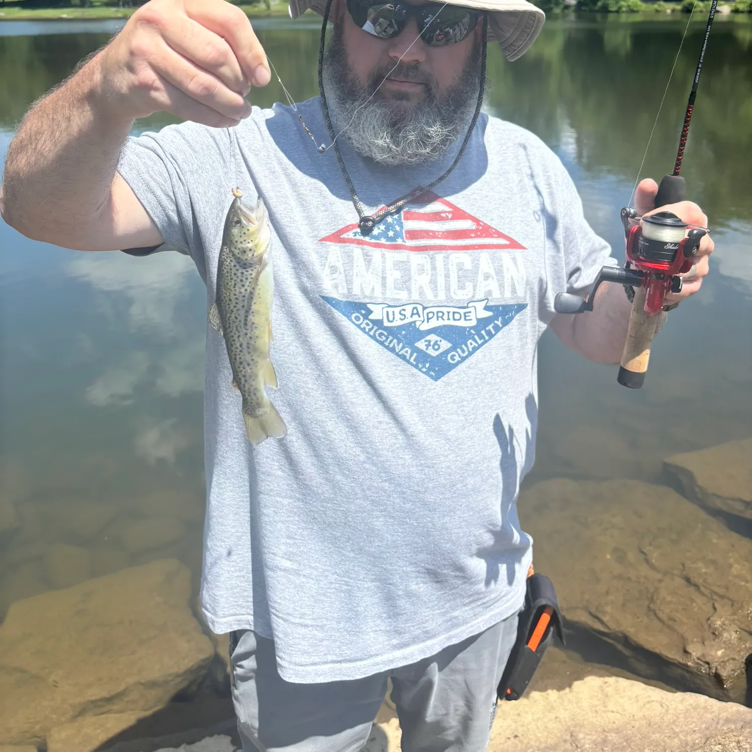 Rainbow trout caught on Fishbrain