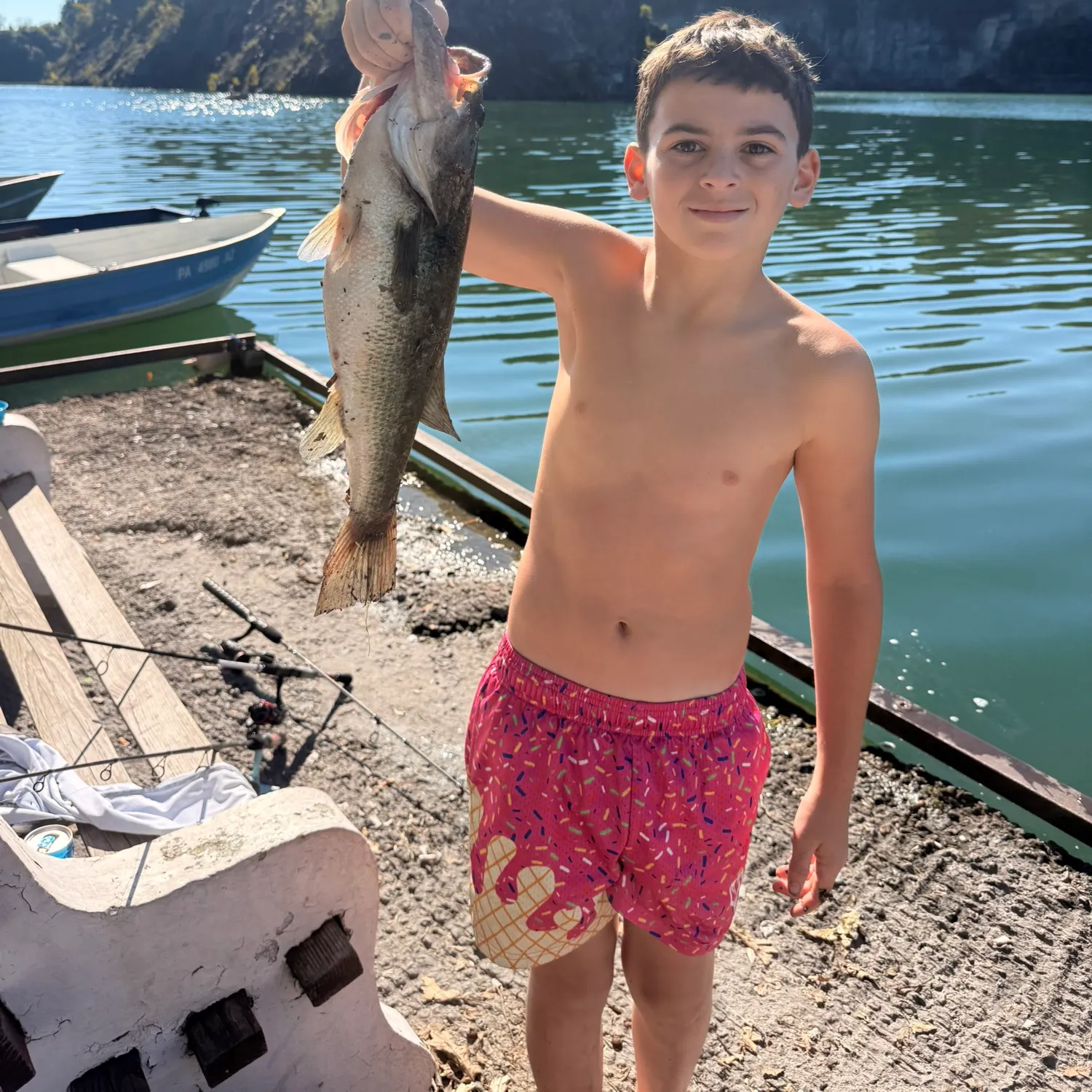 Largemouth bass caught on Fishbrain