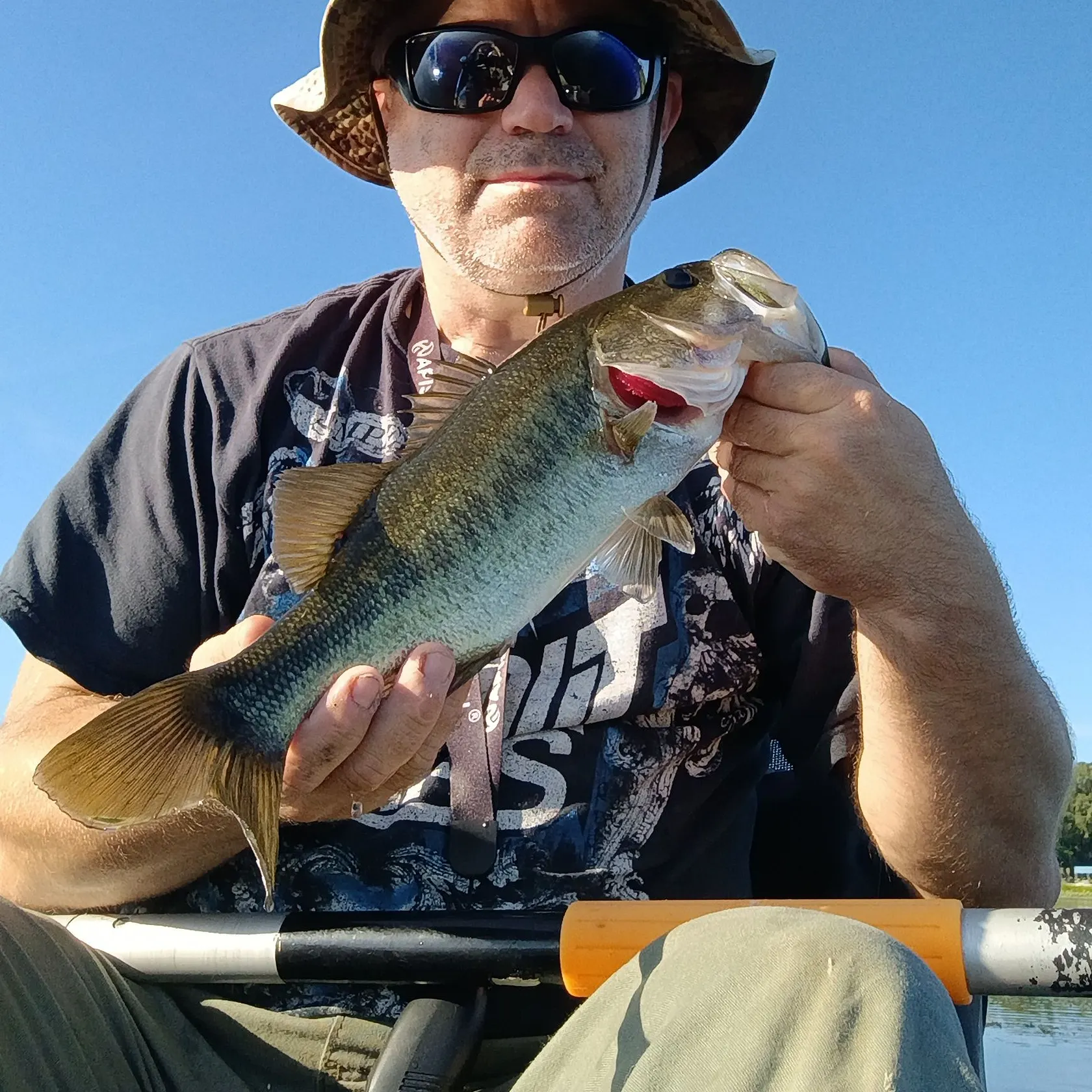Largemouth bass caught on Fishbrain