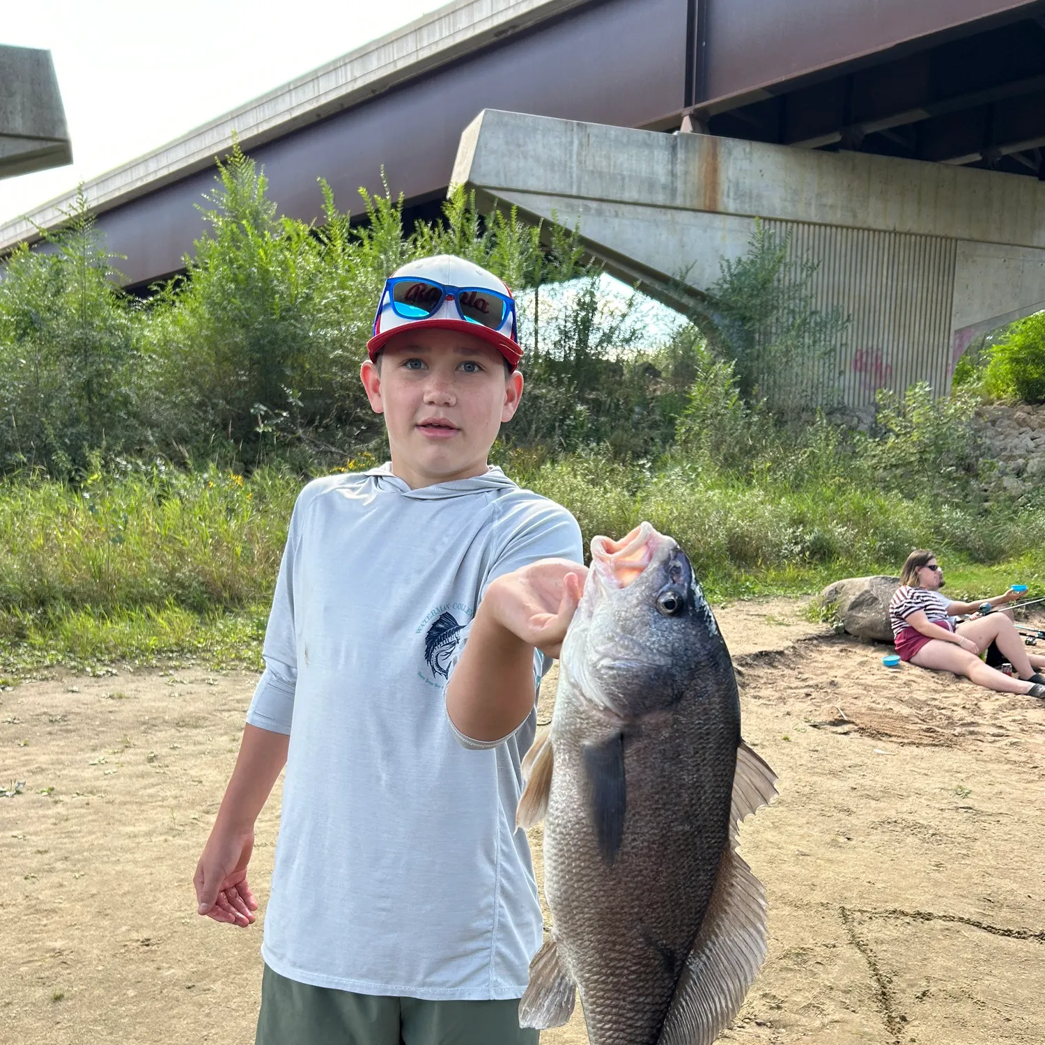 Freshwater drum caught on Fishbrain