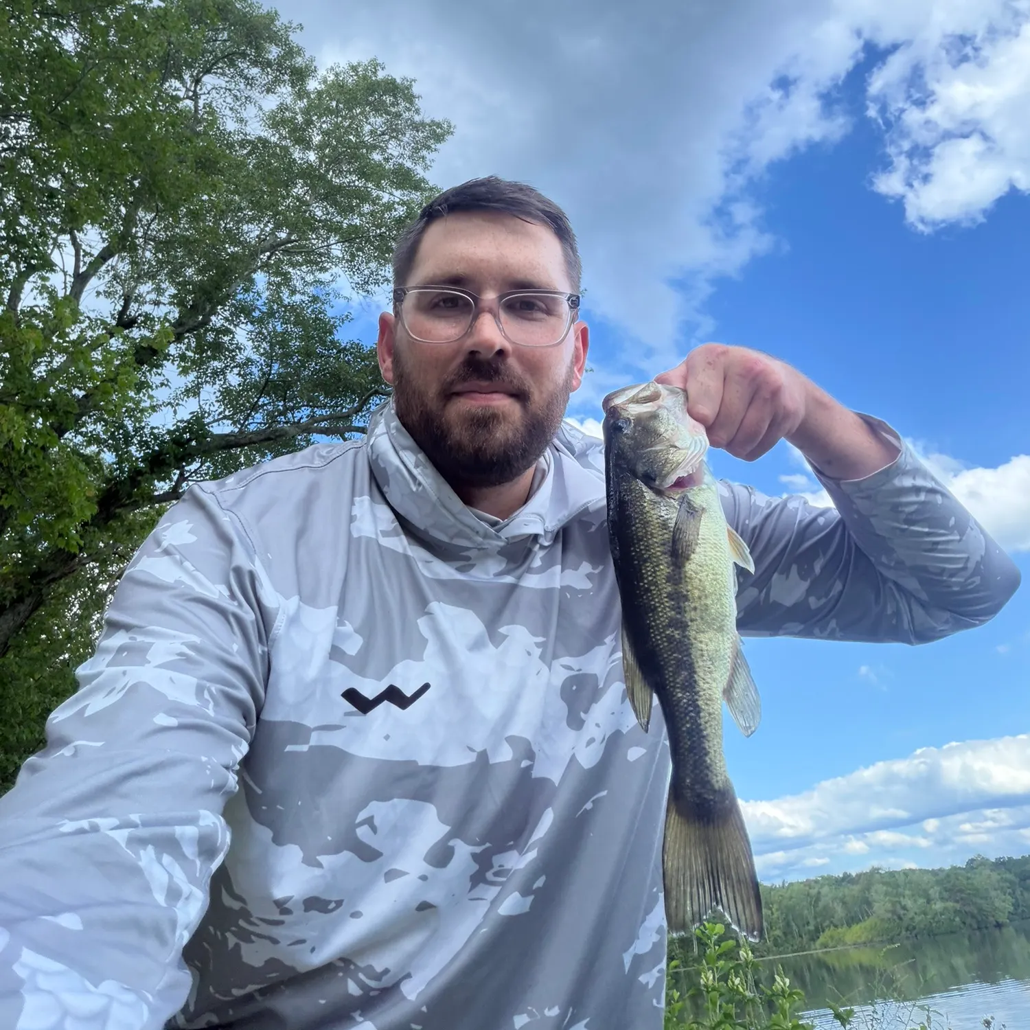 Largemouth bass caught on Fishbrain