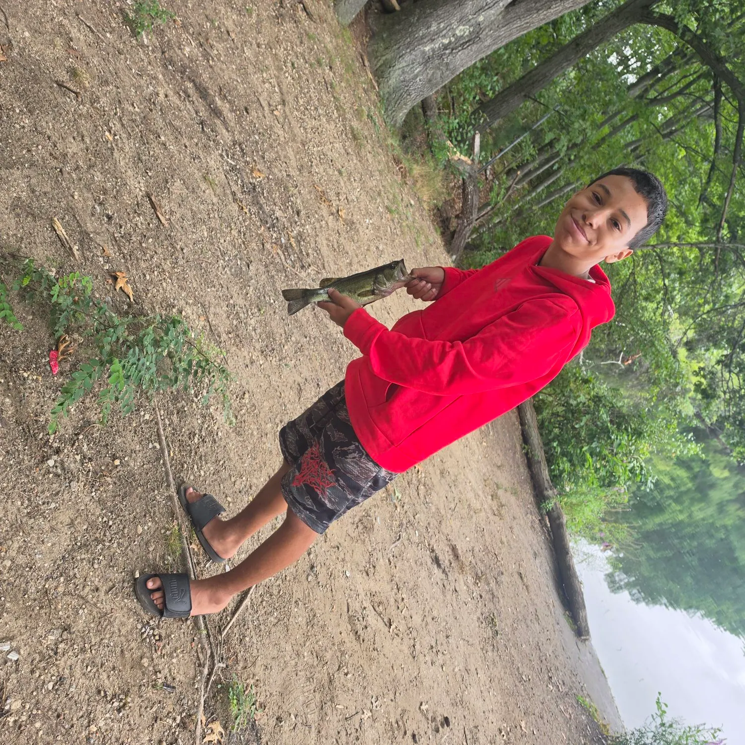 Largemouth bass caught on Fishbrain