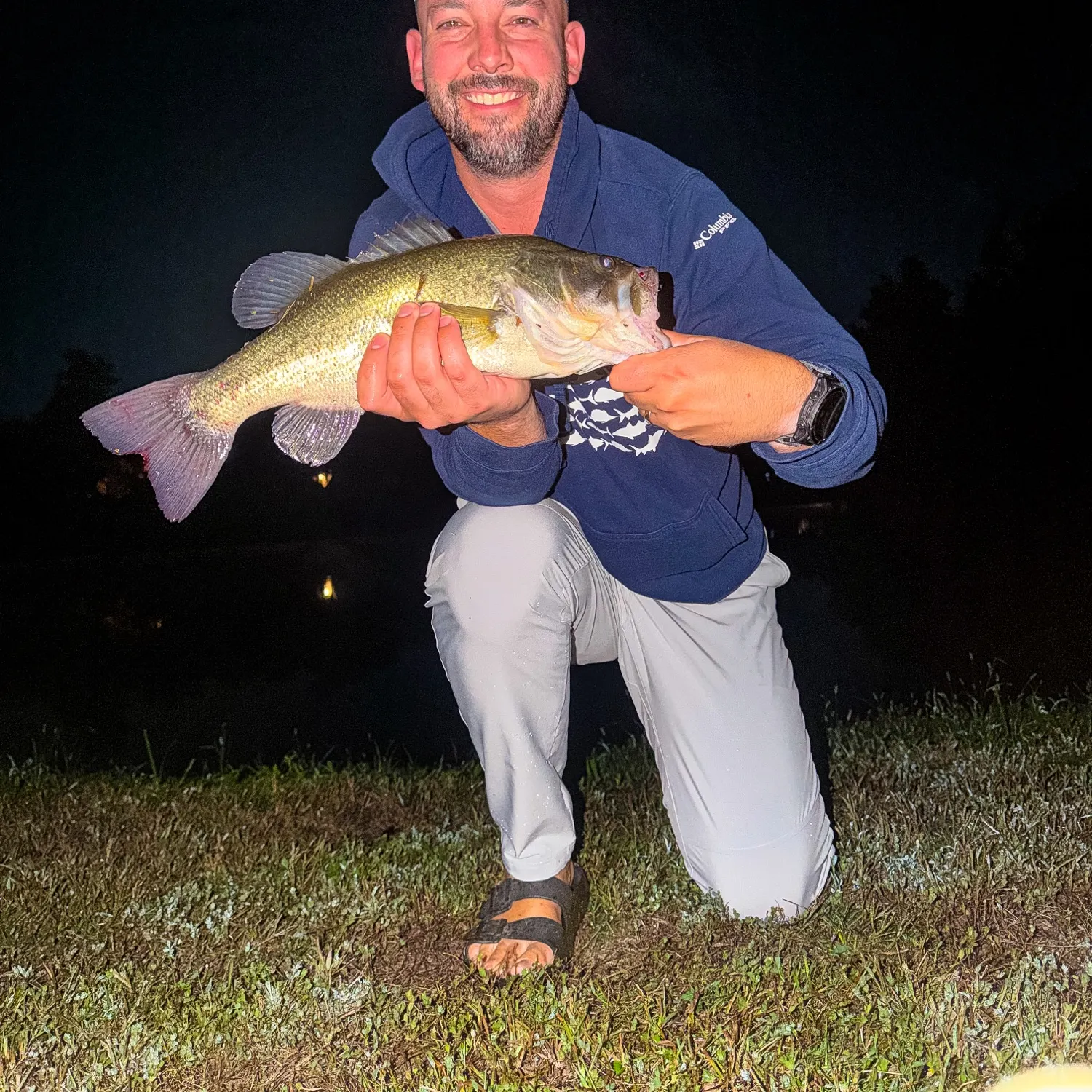 Largemouth bass caught on Fishbrain