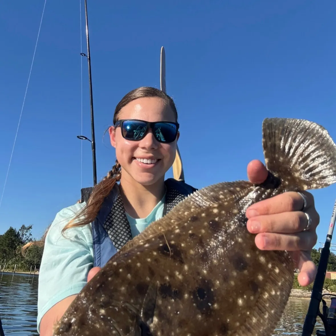 Southern flounder caught on Fishbrain