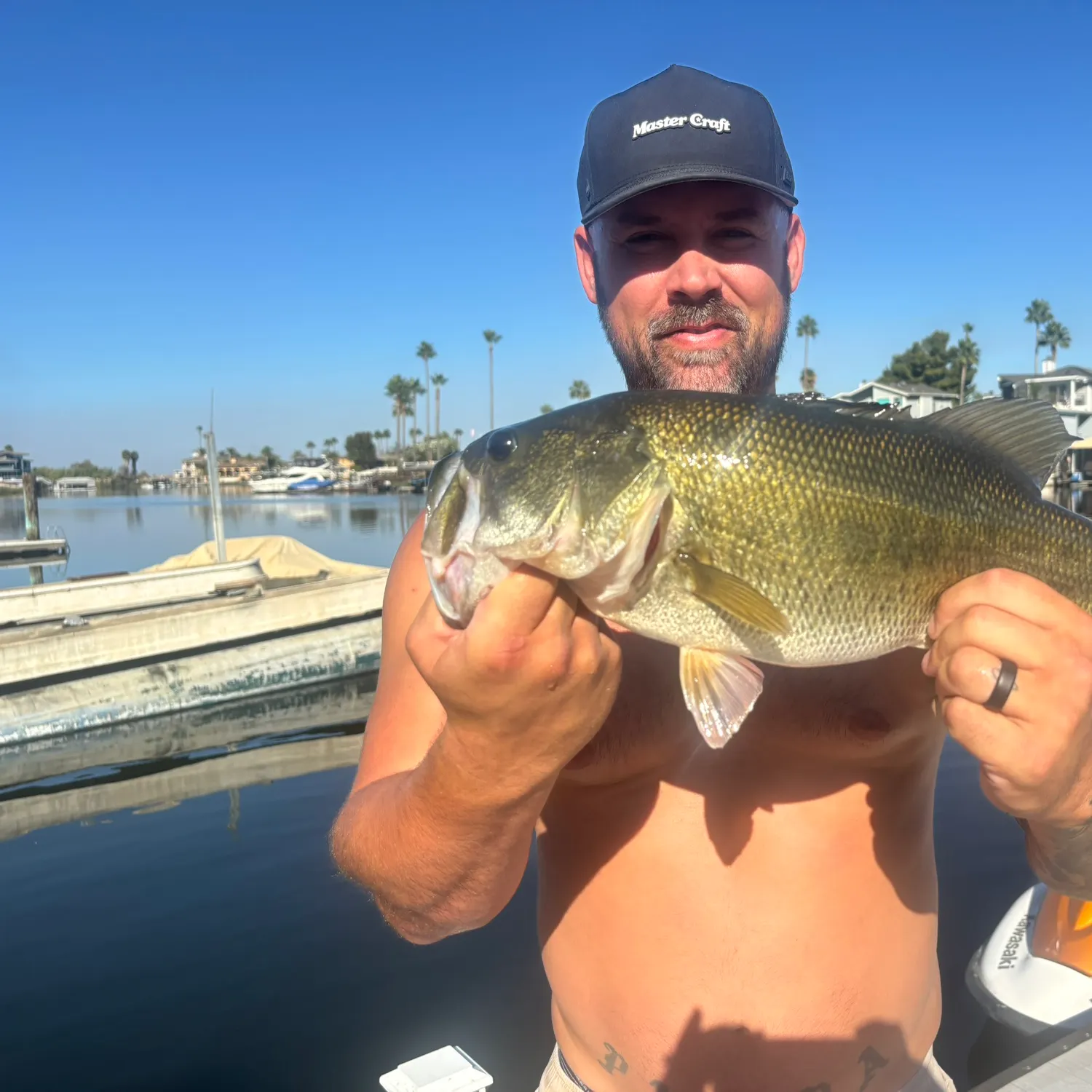 Largemouth bass caught on Fishbrain