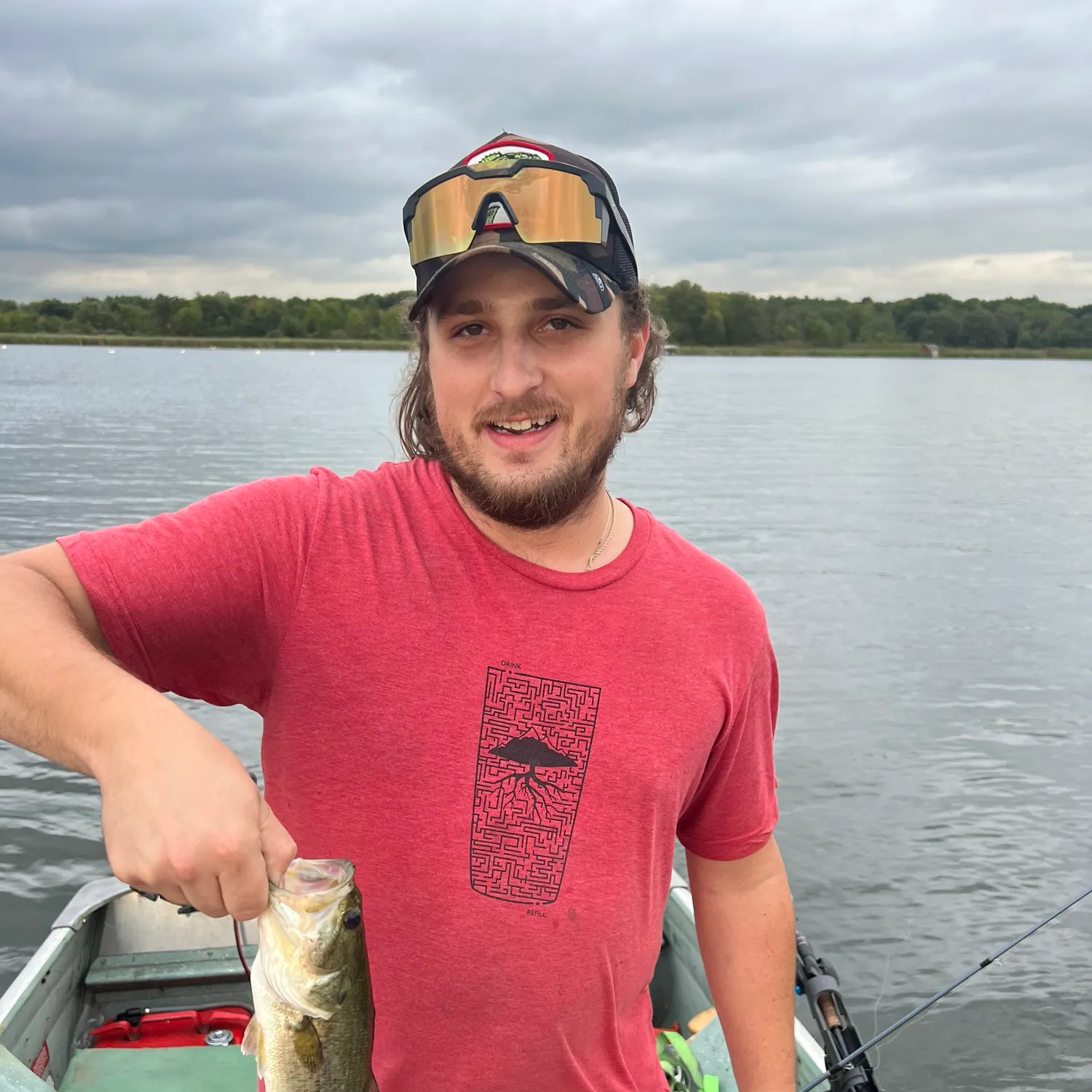 Largemouth bass caught on Fishbrain