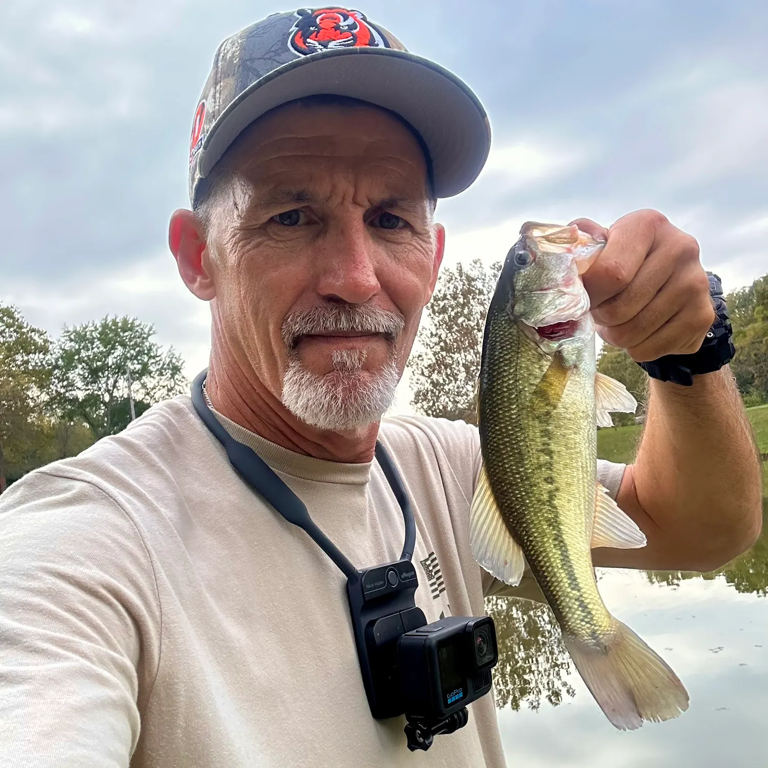 Largemouth bass caught on Fishbrain