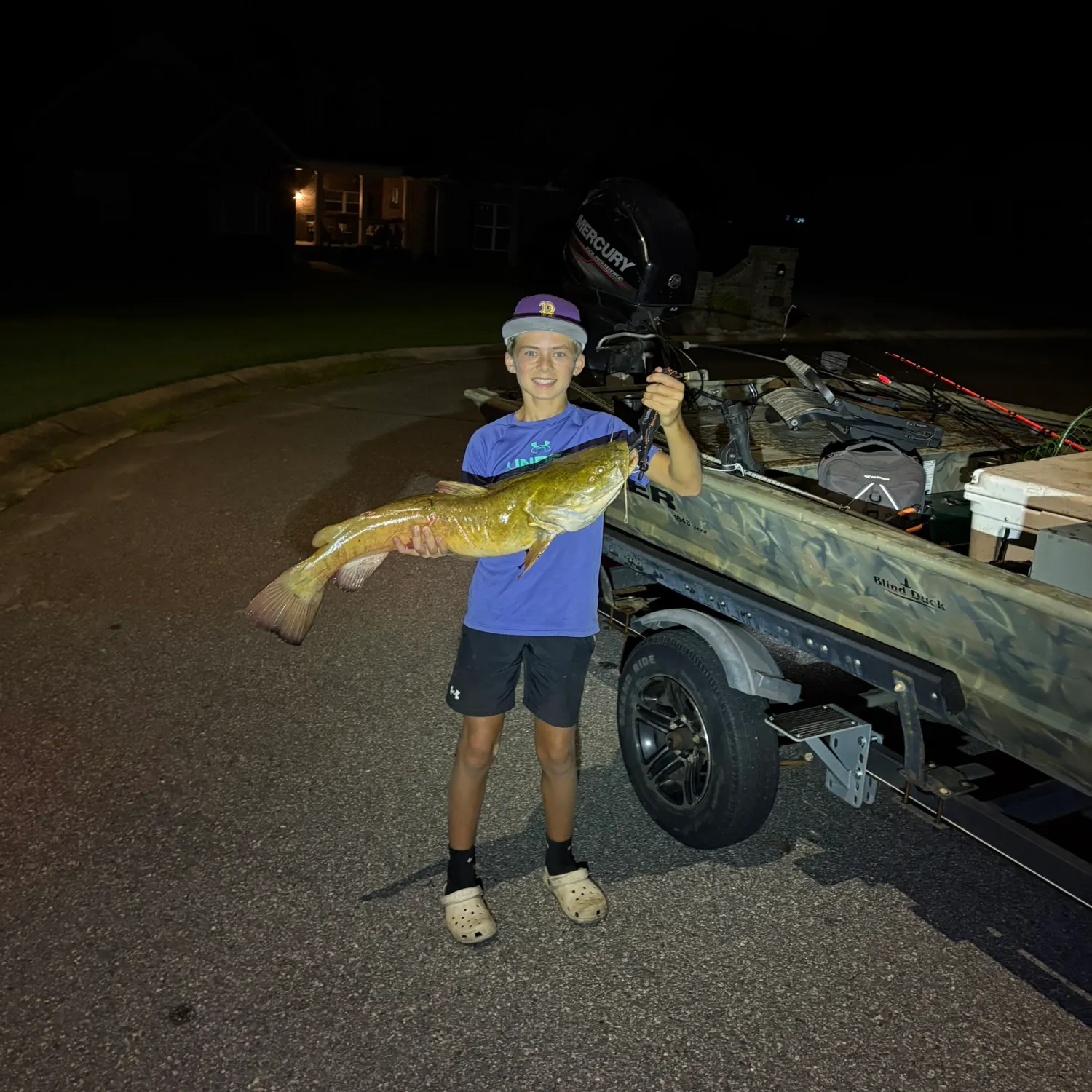 Flathead catfish caught on Fishbrain