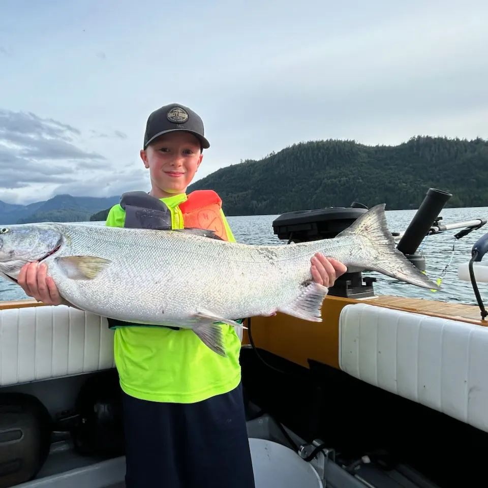 Chinook salmon caught on Fishbrain