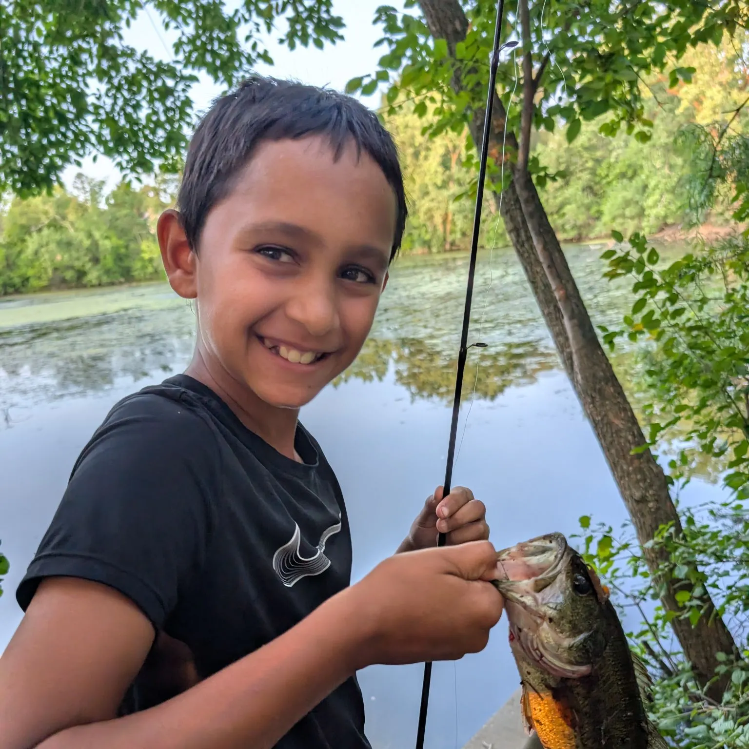 Largemouth bass caught on Fishbrain