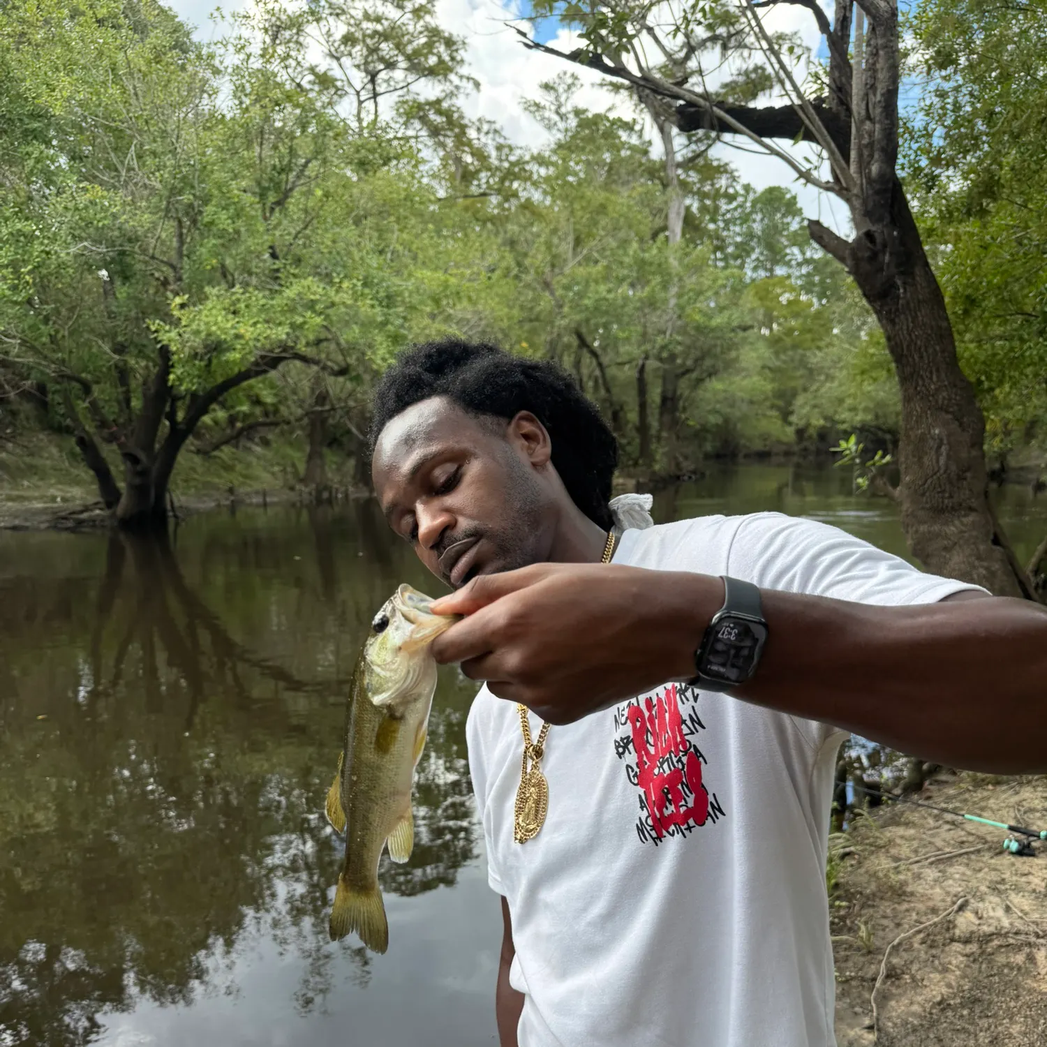 Largemouth bass caught on Fishbrain