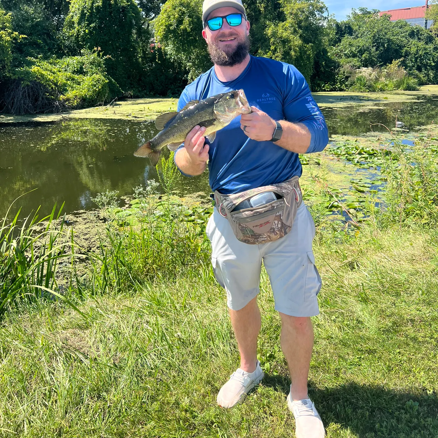 Largemouth bass caught on Fishbrain