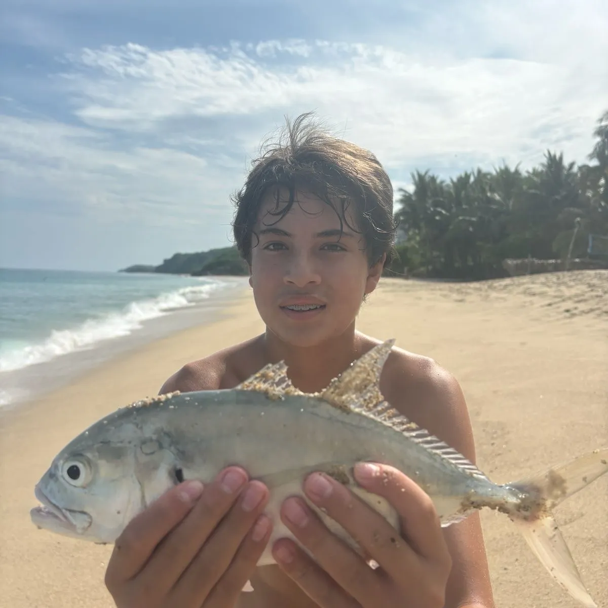 White trevally caught on Fishbrain