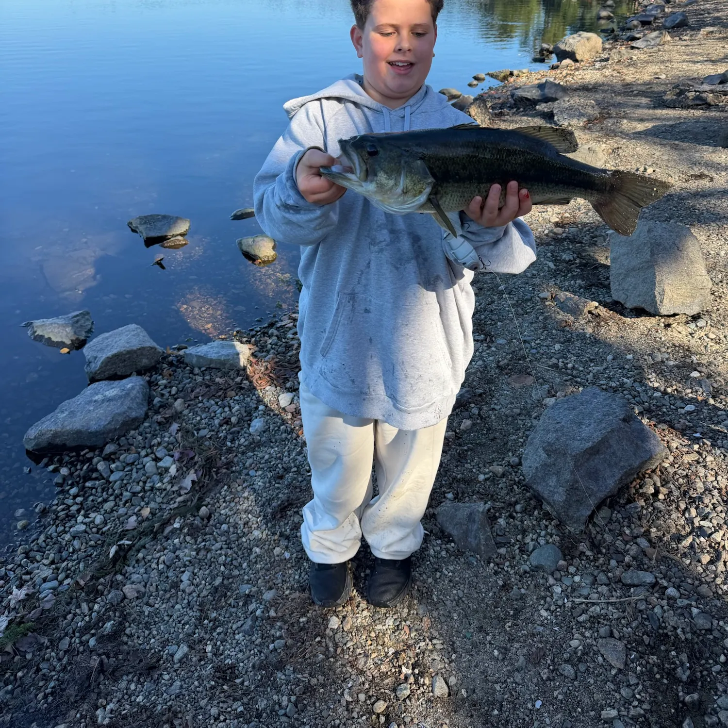 Largemouth bass caught on Fishbrain
